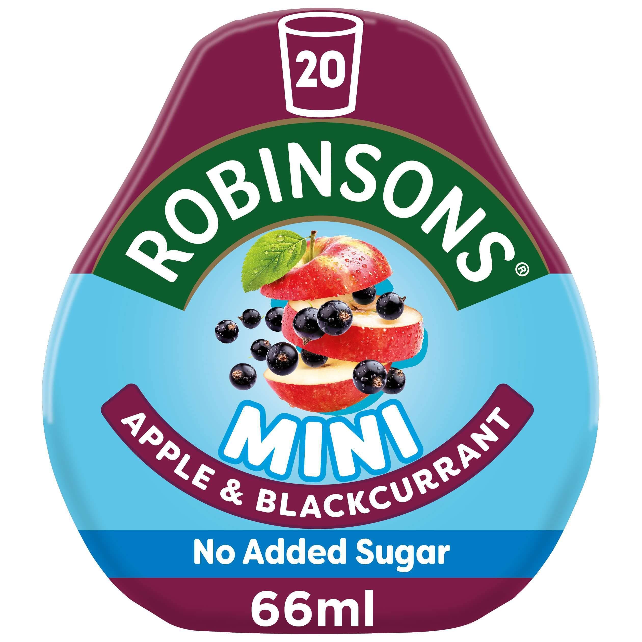 Mini Apple & Blackcurrant On-The-Go Squash 66ml (Pack of 2)