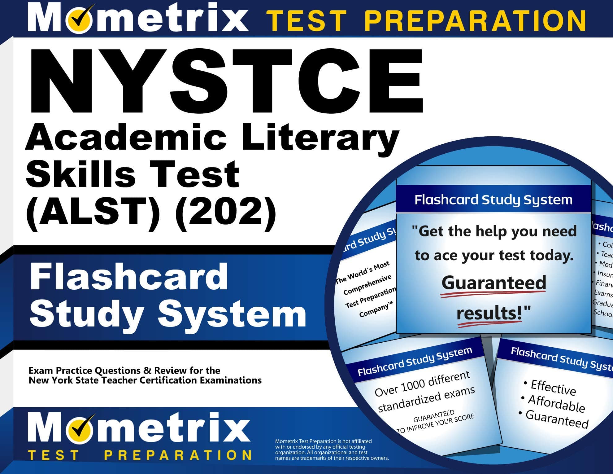 NYSTCE Academic Literacy Skills Test (ALST) (202) Flashcard Study System: NYSTCE Exam Practice Questions & Review for the New York State Teacher Certification Examinations (Cards)