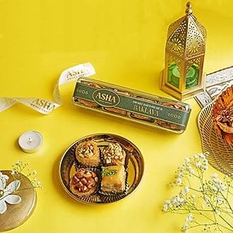 ASHA SWEETS Baklava Assorted Sweets (Pack Of 10 X 100 Grams)| Made with Pure Ghee |Premium Sweets Perfect for Gifting and Snacking| Turkish Delight Made With Fresh Ingredients