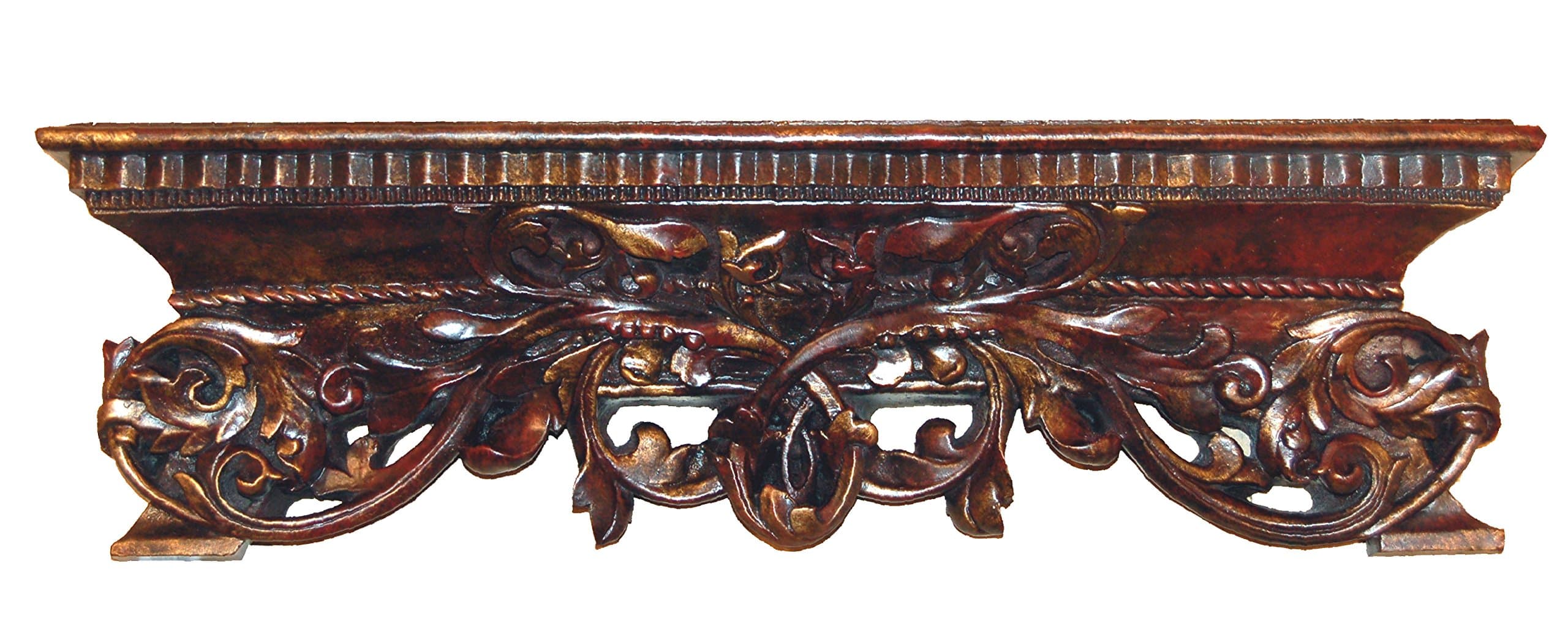 Hickory Manor House "Leaf Rope Shelf, Napoleon