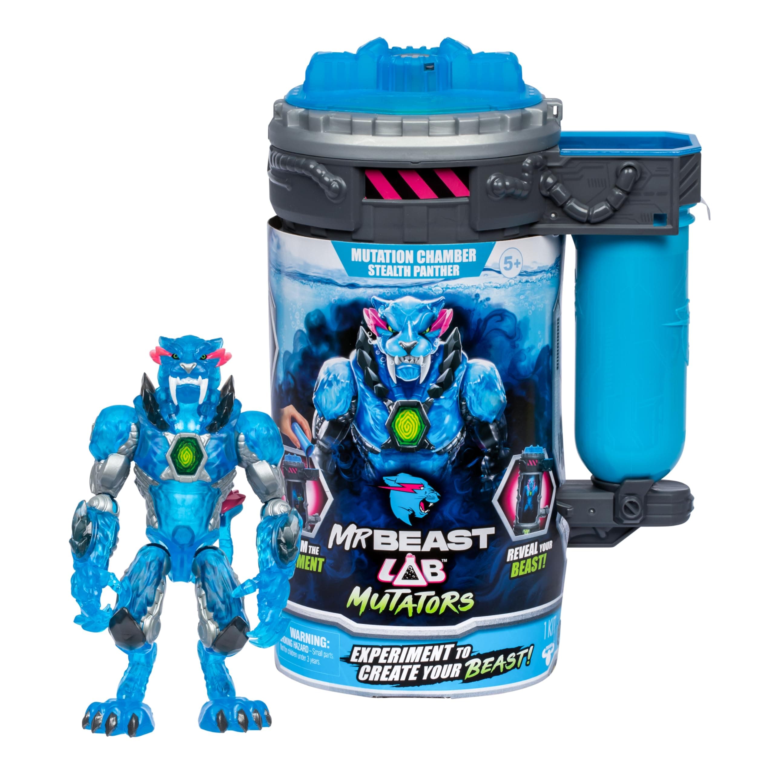 MrBeast Lab Mutators, Mutate The Ultimate Beast Mutators. Perform The Experiment, Release a MrBeast Stealth Panther Action Figure. 3 to Collect!