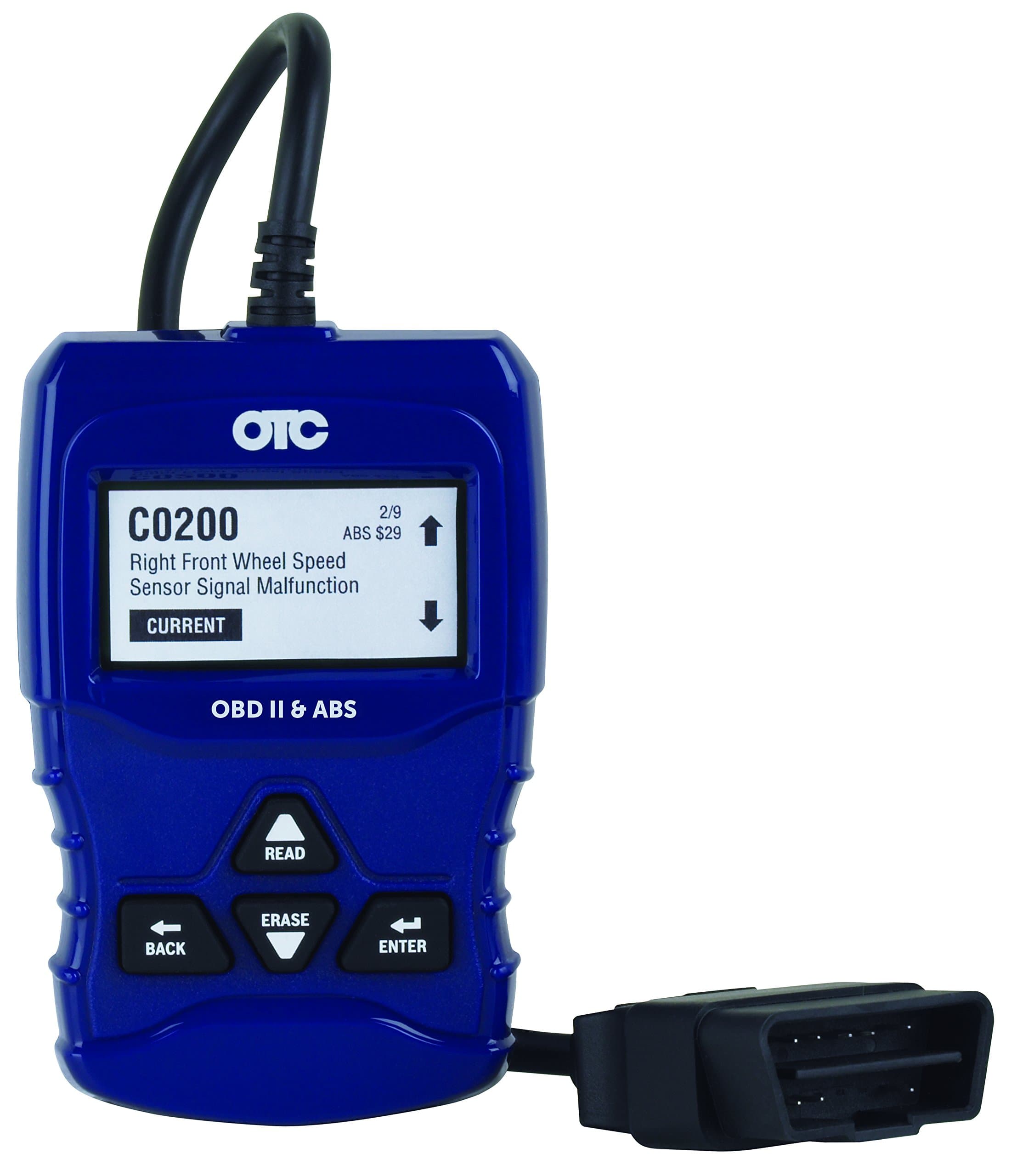 OTC Tools 3208 OBD II & ABS Scan Tool with Enhanced Engine and Transmission Codes, Blue