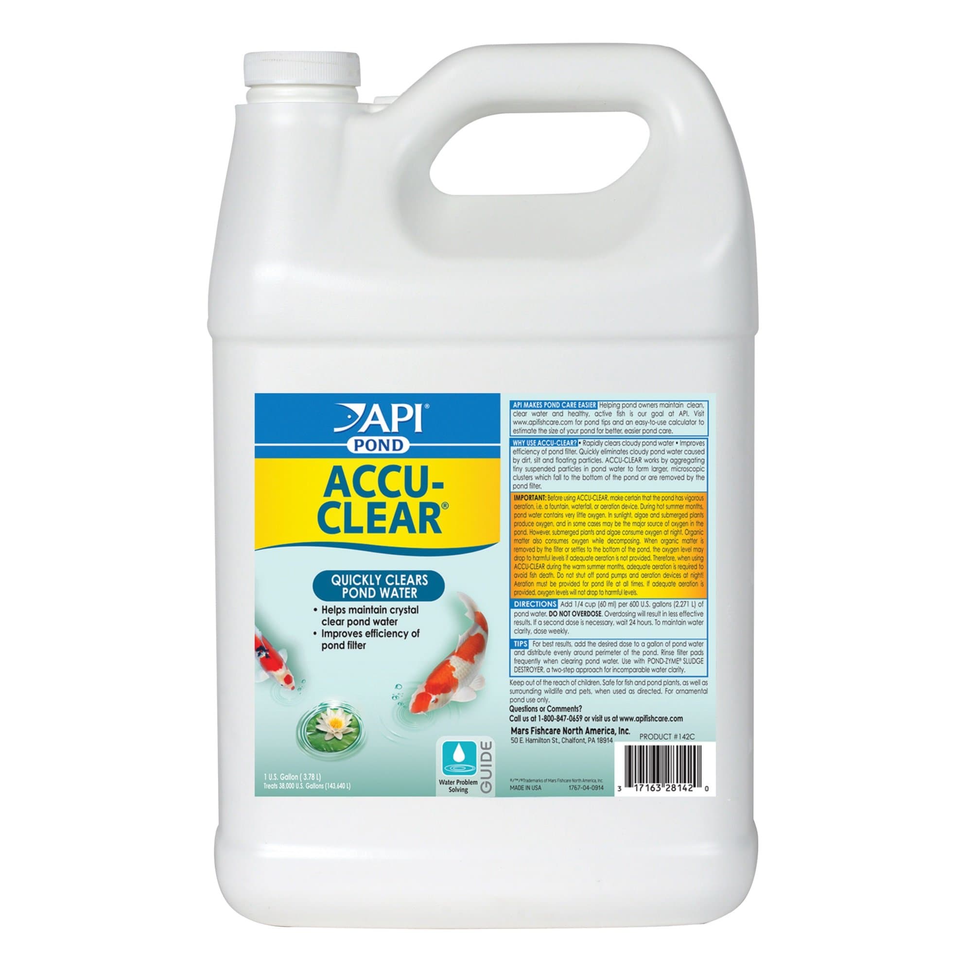 POND ACCU-CLEAR Pond Water Clarifier 1-Gallon Bottle