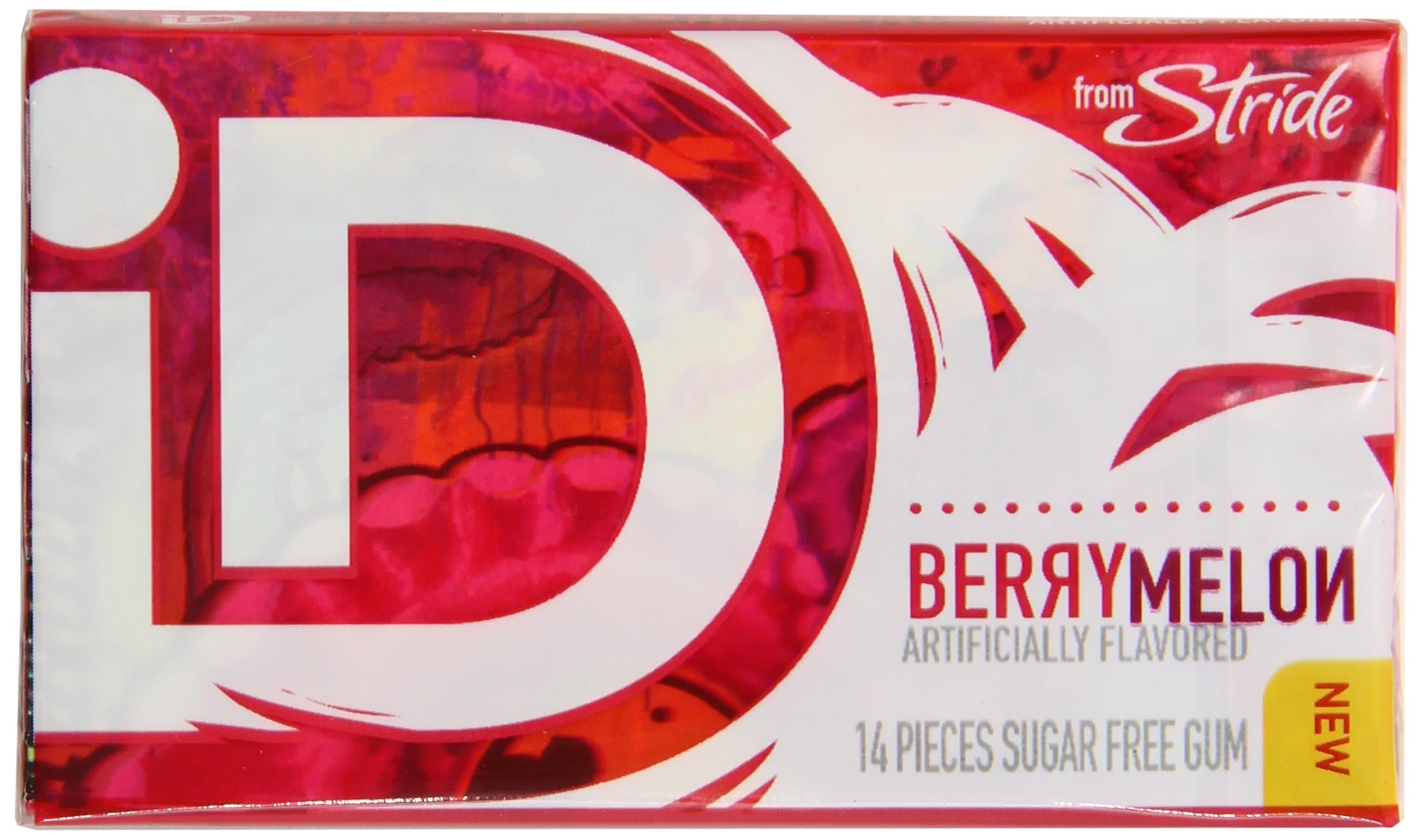 Stride iD Sugar Free Gum, Berrymelon, 14-Piece Package (Pack of 12)