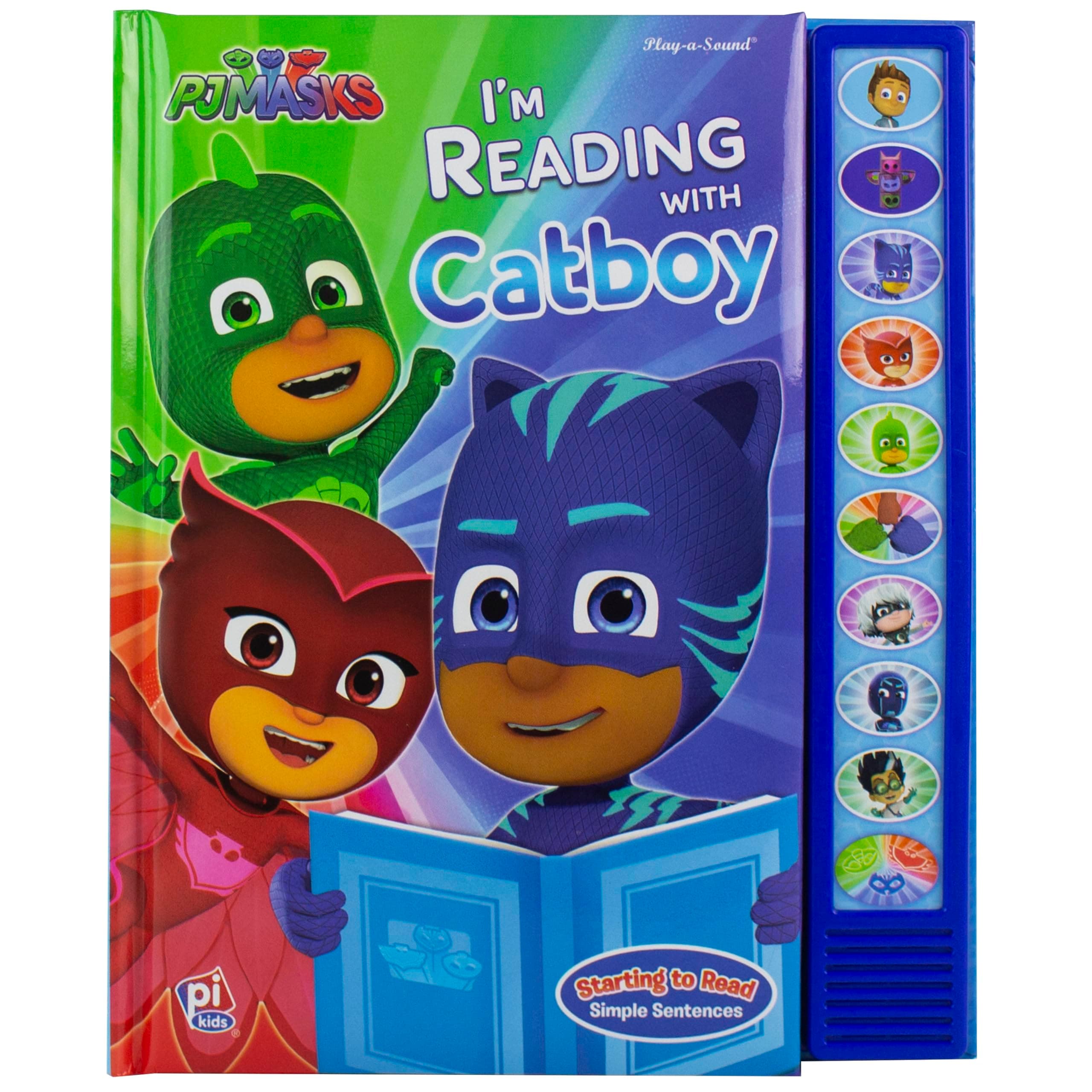 PJ Masks - I'm Ready to Read with Catboy Interactive Read-Along Sound Book - Great for Early Readers - PI Kids