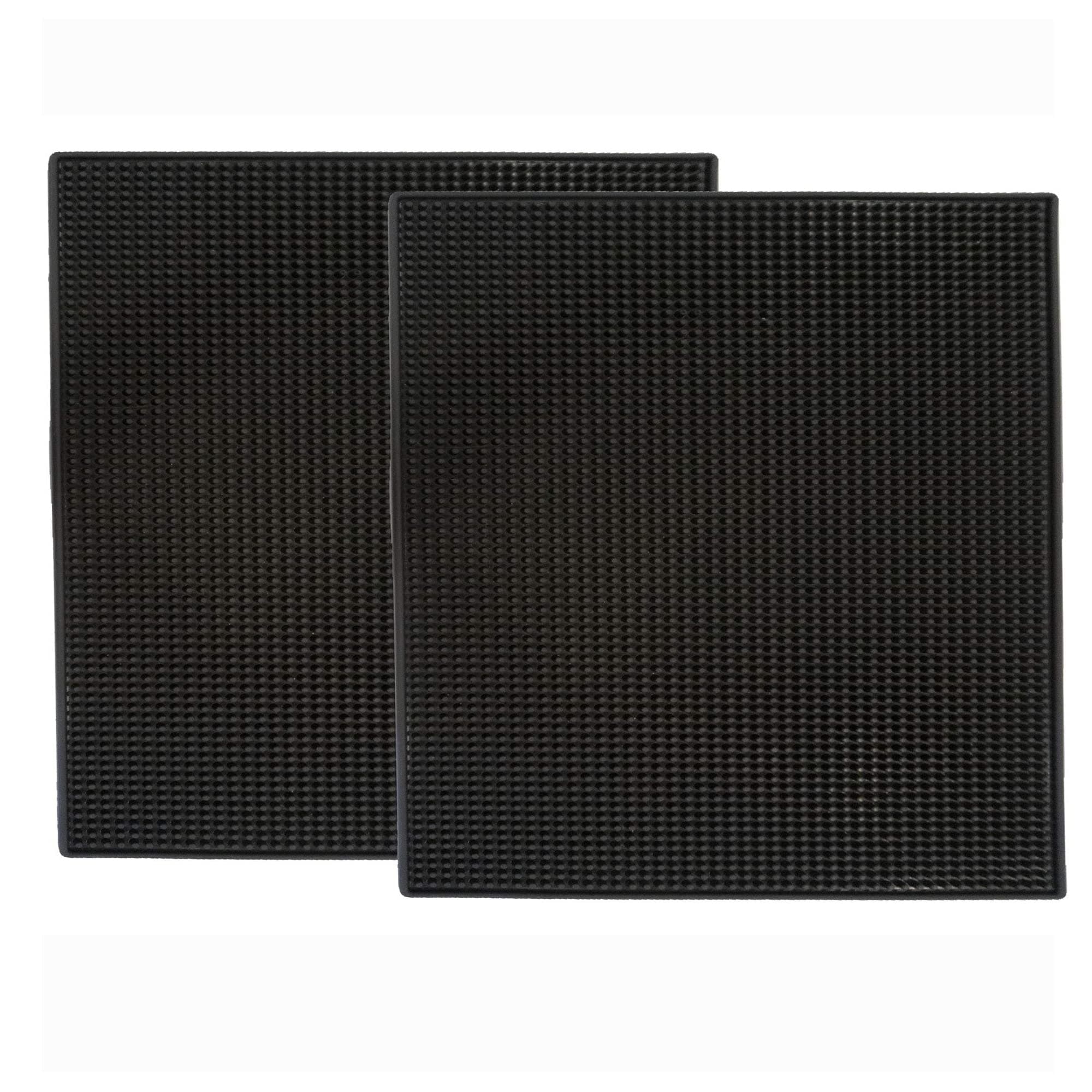 2 Pack Bar Mat, Bar Mat For Spills 12 X 12 Inch Thick Durable And Stylish Non Slip, Non-toxic, Service Mat For Coffee, Restaurants And Counter Top, Easy To Clean, Spills Within Mat