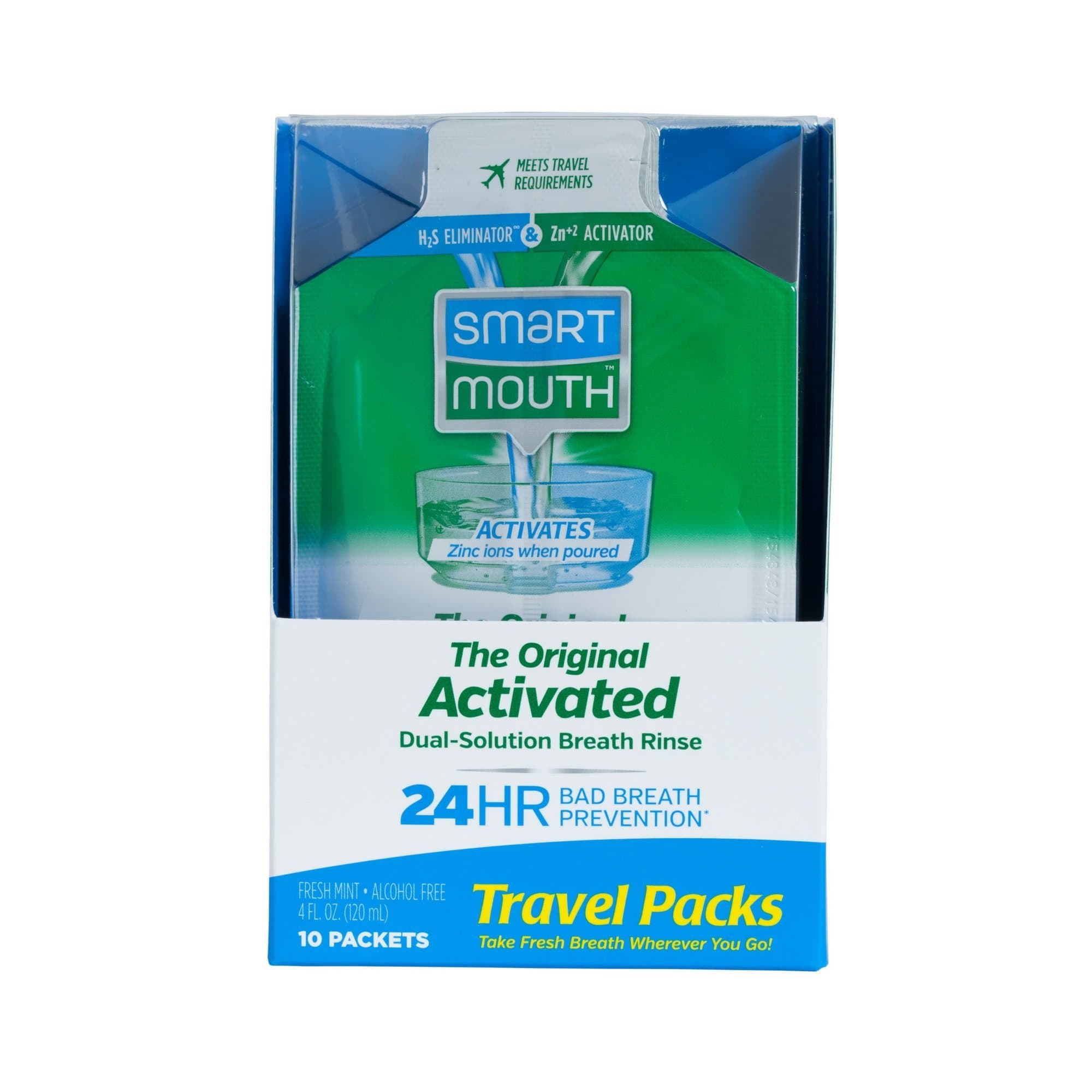 Mouthwash Packets, Clean Mint, 10 Count