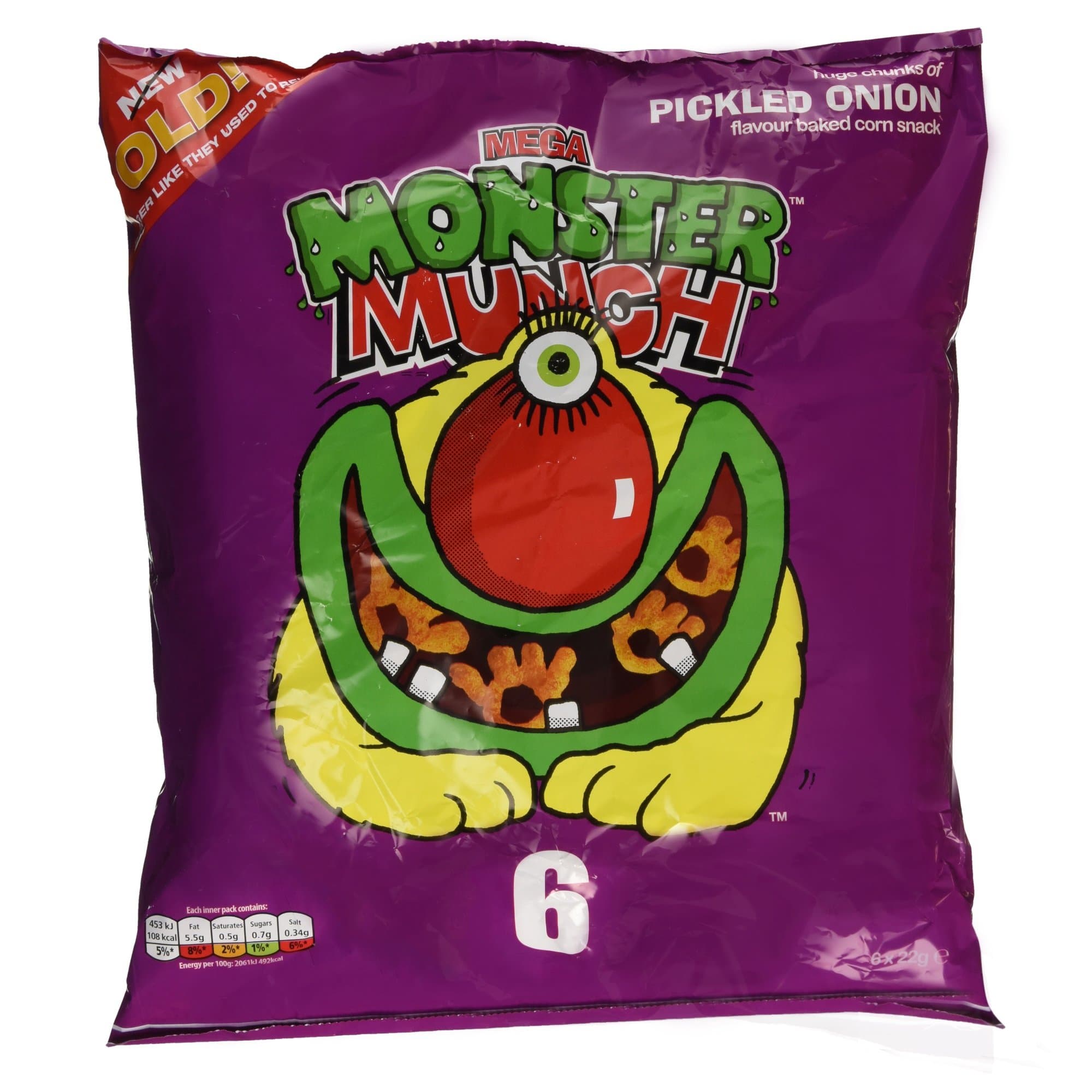 Walkers MEGA Monster Munch Pickled Onion 6 Pack