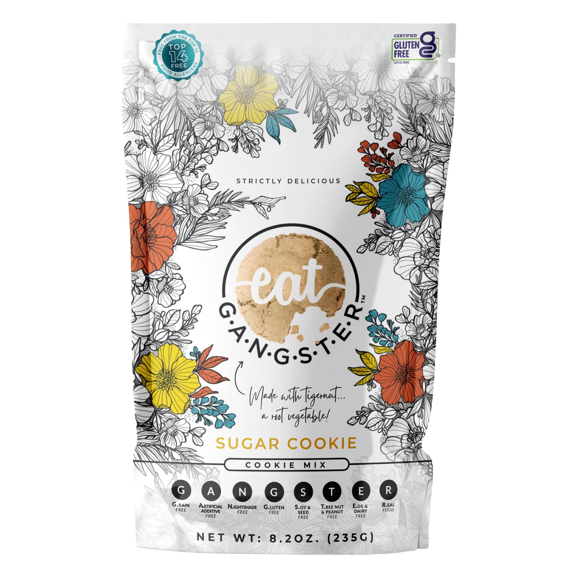 - eat G.A.N.G.S.T.E.R. Sugar Cookie Mix - Allergy-Friendly Baking Mix, Grain-Free, No Dairy, Nuts, Gluten, Dairy - For Paleo & AIP Diets, Bake Cookies, Cut-Outs, Fruit Crumbles, Pie Crust & S'mores