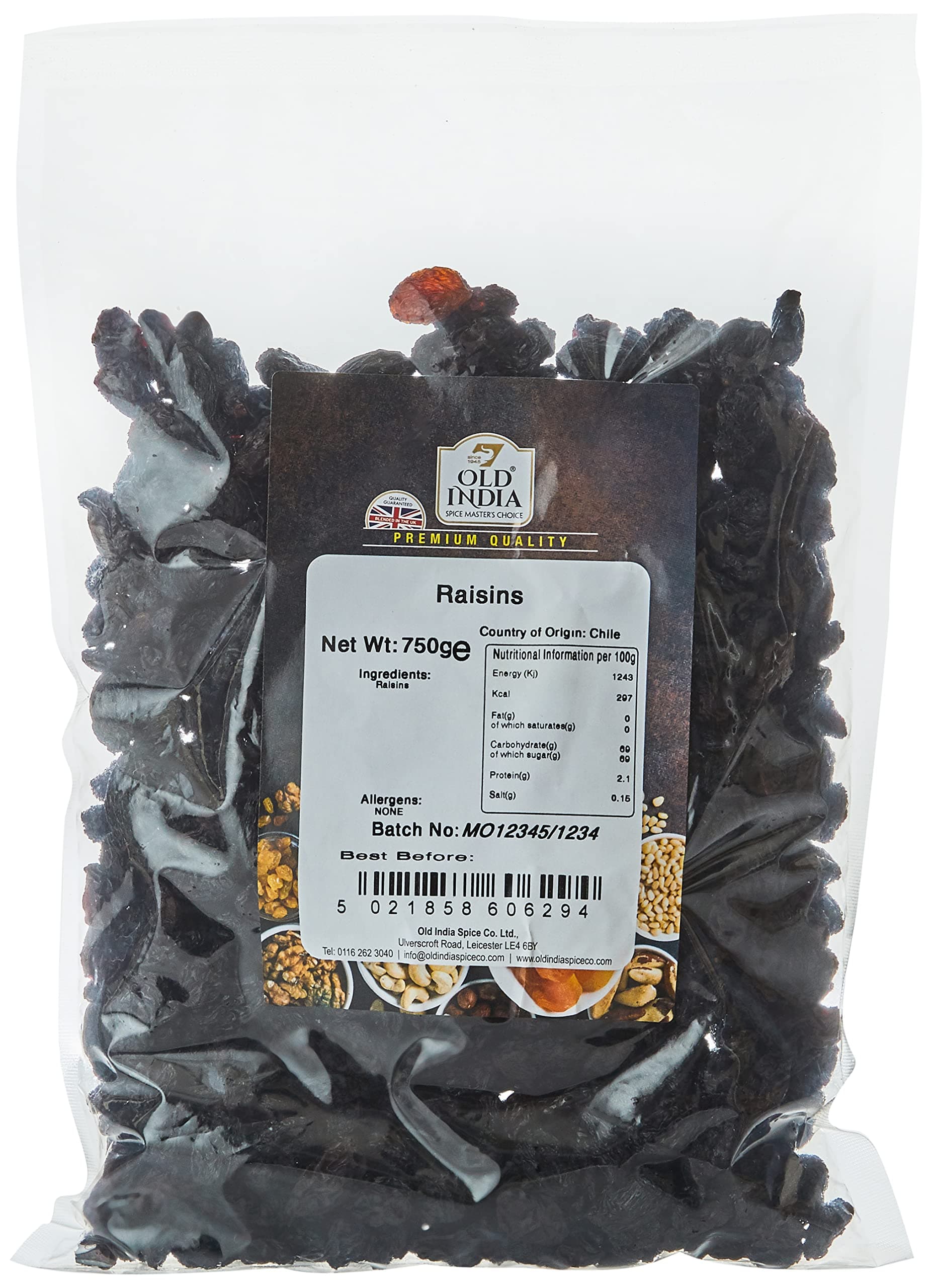 Old India Raisins 750g