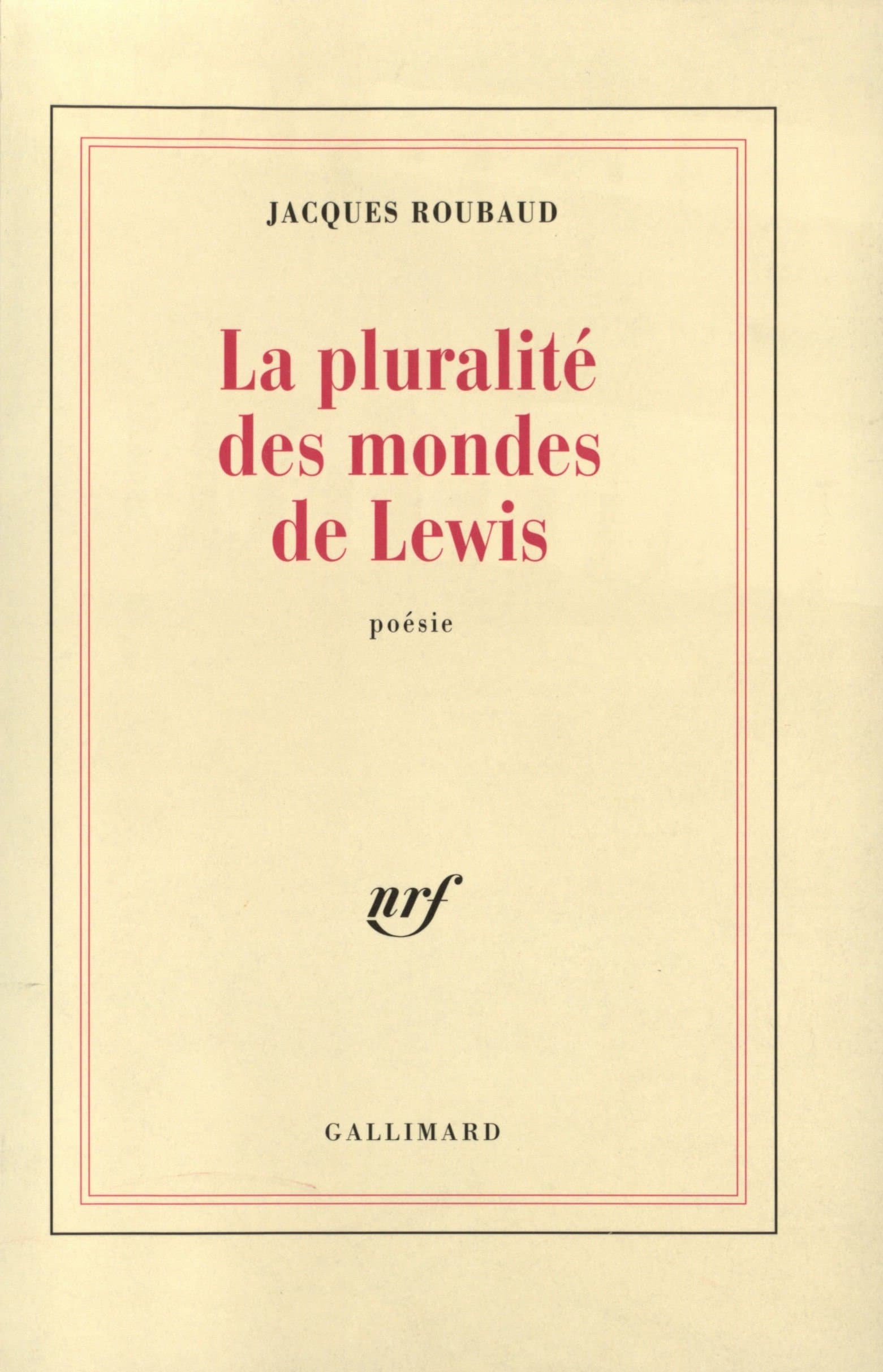 La pluralité des mondes de Lewis