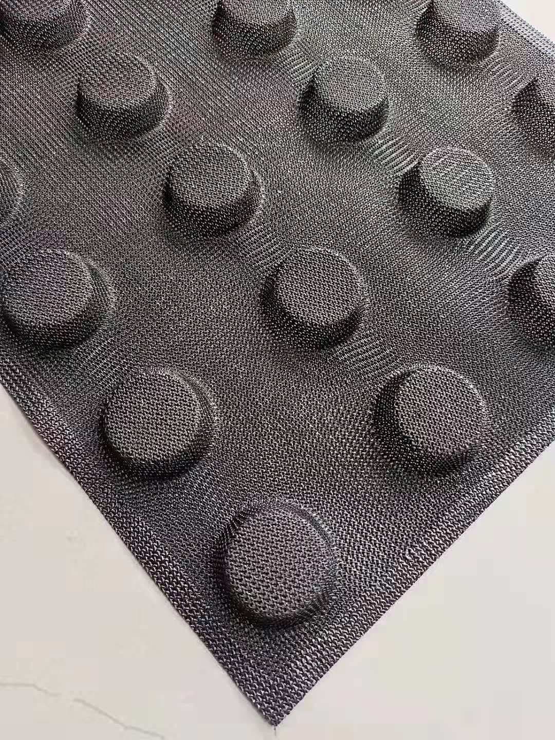 Aimike Non-Stick Perforated Silicone 24 cup Round Perforated bread form baking mat