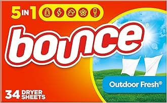 Outdoor Fresh Fabric Softener Sheets, 34 sheets by Bounce