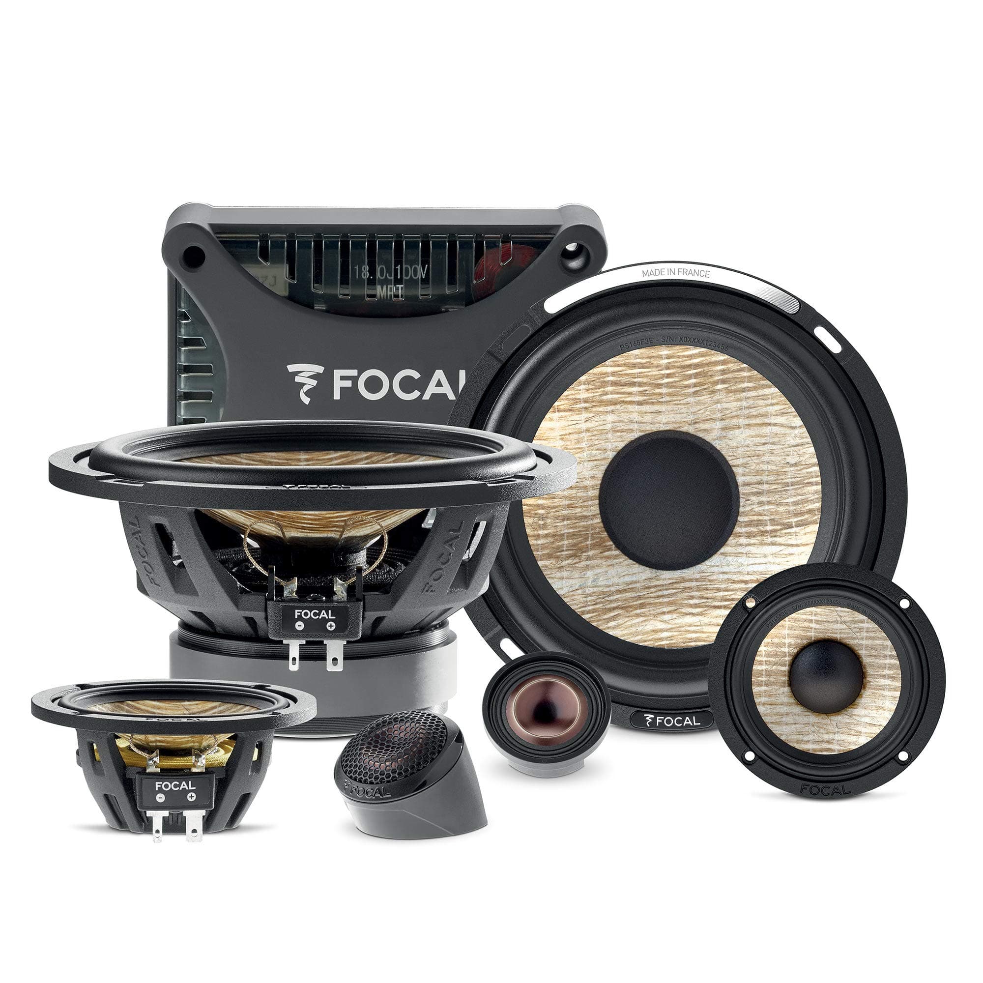 Focal PS 165 F3E Flax EVO 6.5” 3-Way Component kit, RMS: 80W - MAX: 160W PS165F3E