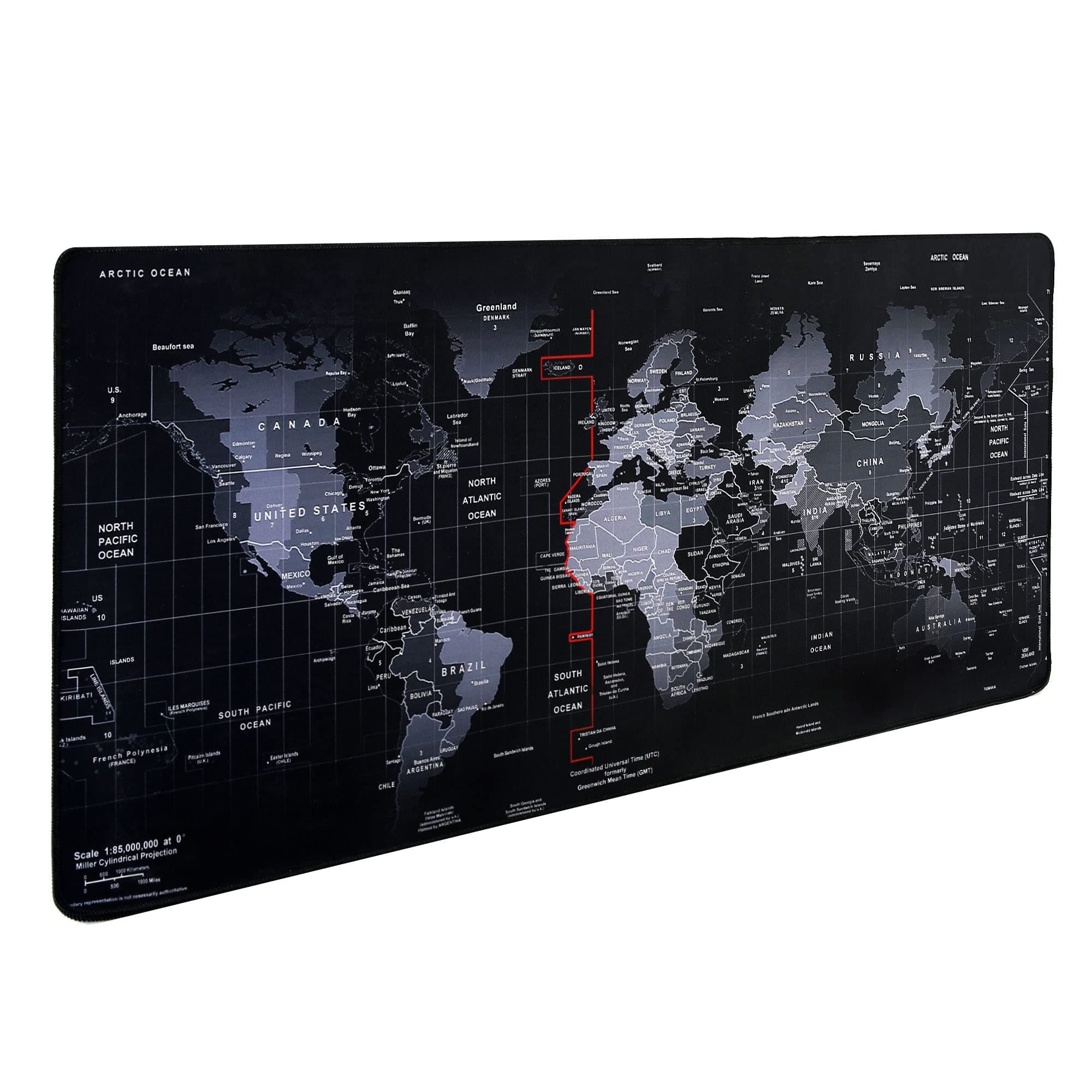 - Gaming Mouse Pad,Hosimoln Large Mouse Pad Size 31.5x11.8 Thickness 0.1inches,Premium-Textured Non-Slip & Waterproof Computer Mousepad with Stitched Edges for Gaming, Office & Home-80x30 Map002