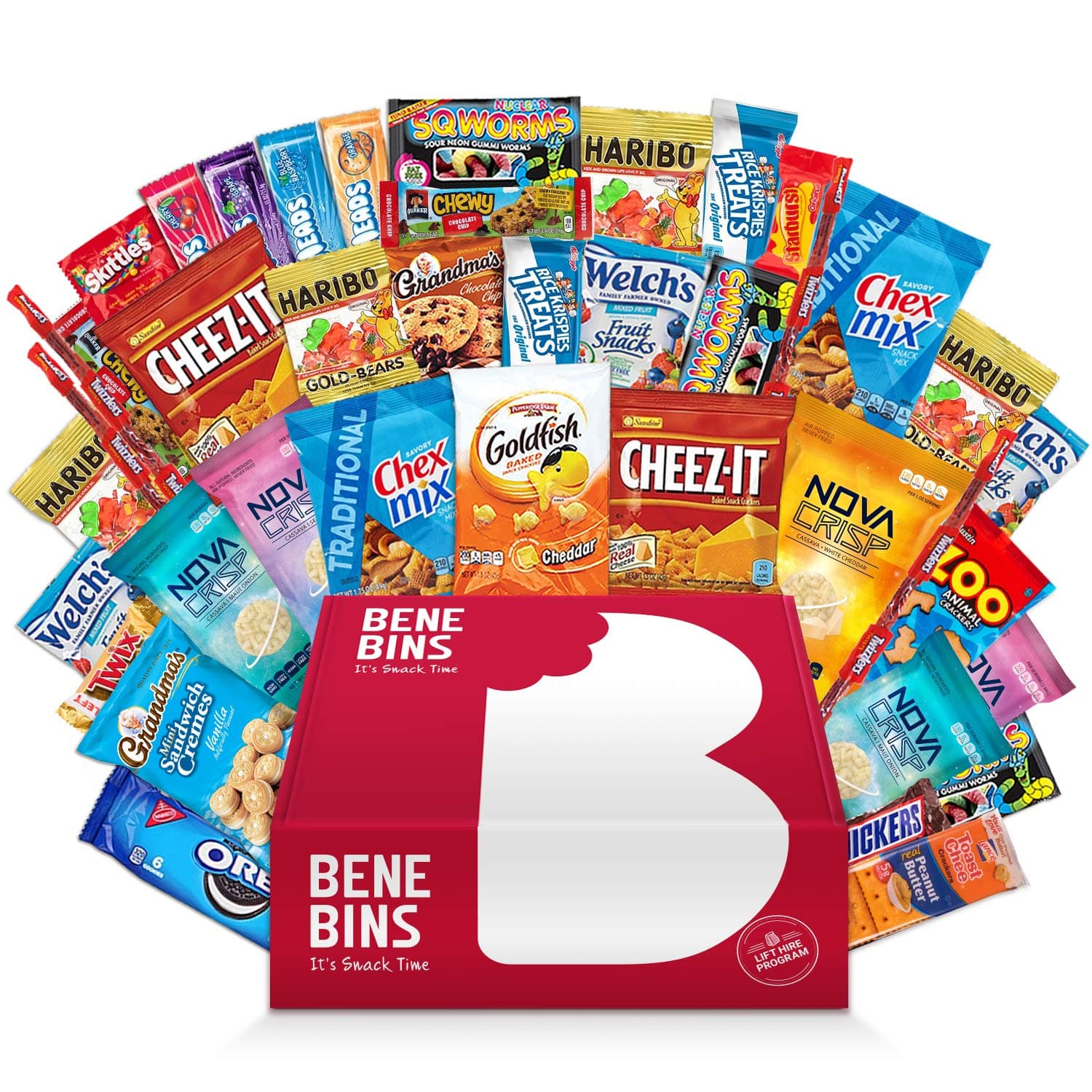 Variety Snack Care Package Cookie Chips & Candies Bundle (40 Care Package)