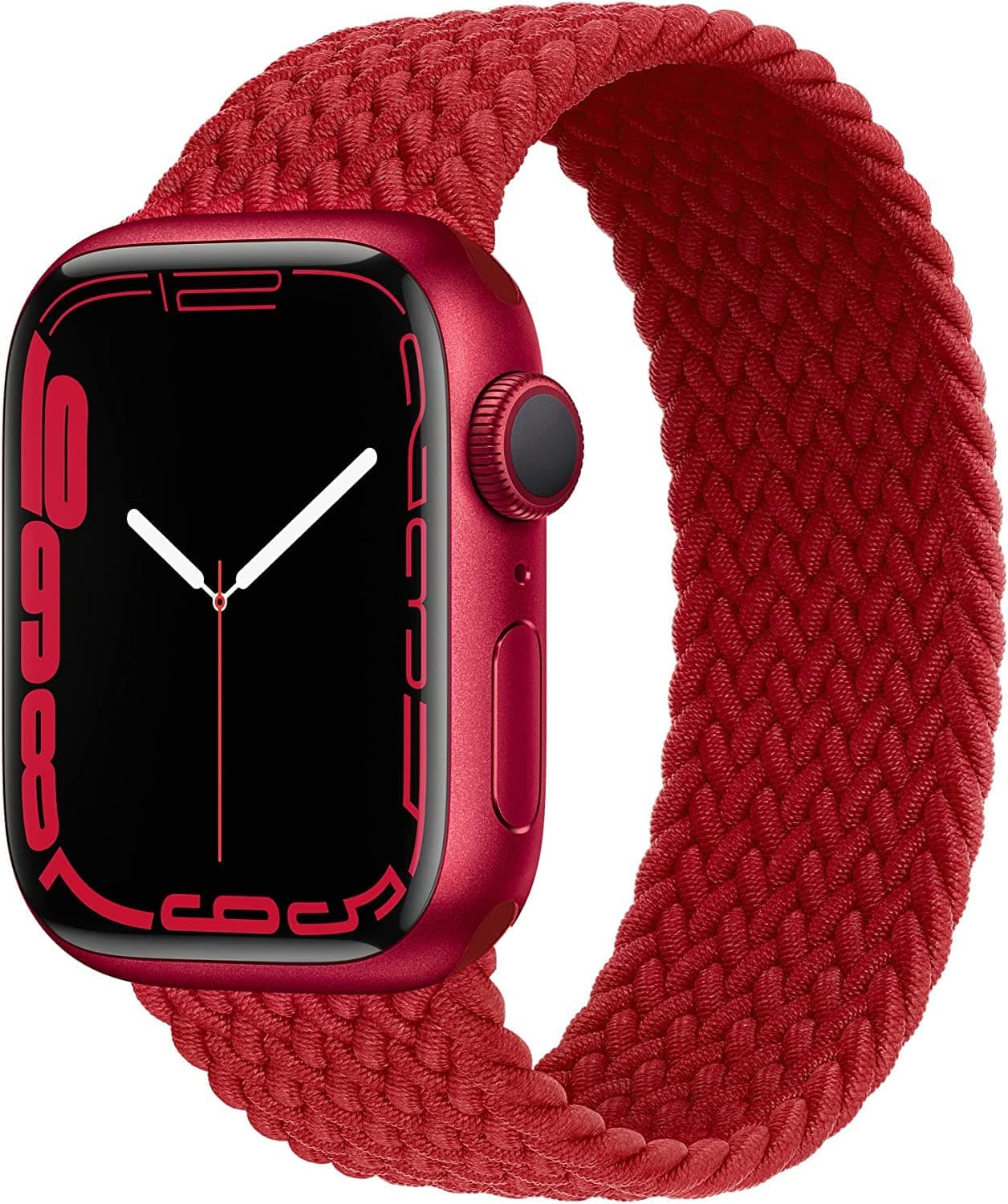 Dado Braided Solo Loop Nylon Strap for Apple Watch, Elastic Bracelet for Series Ultra 2 | 9 | 8 Ultra | 8 | 7 | 6 | 5 | 4 | 3 | SE with metal connectors