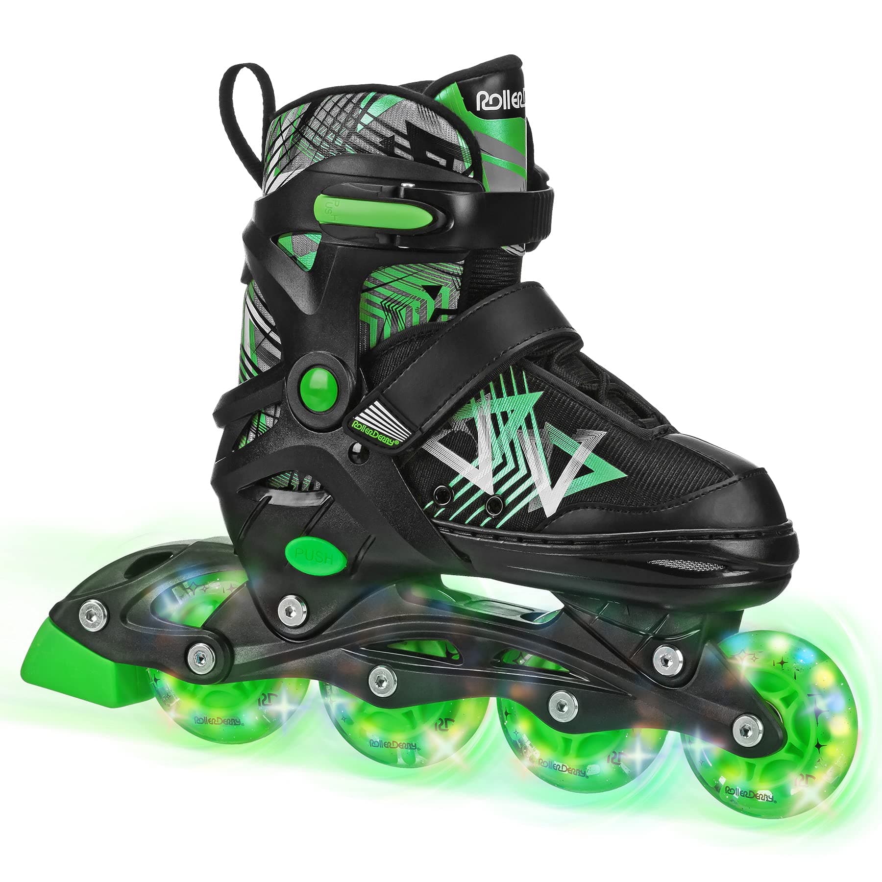 Stryde Adjustable Youth Inline Skates with Light Up Wheels