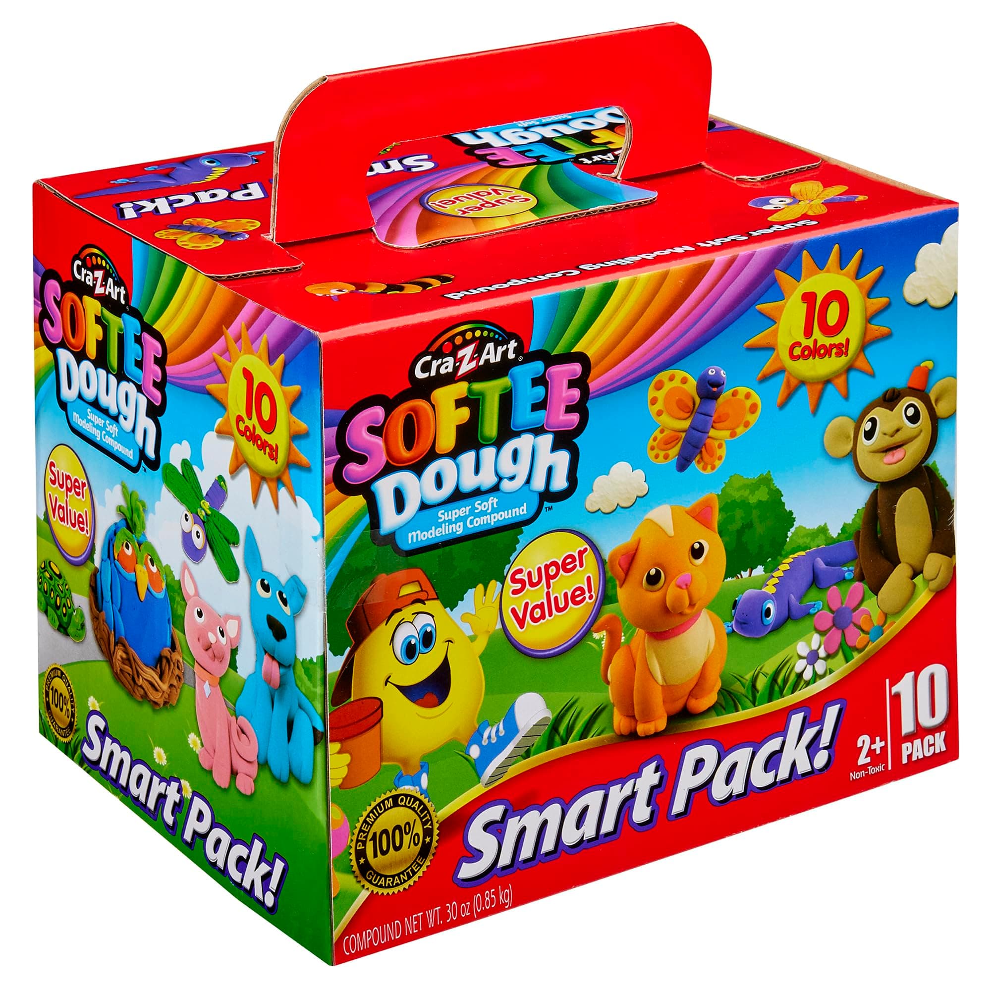 Softee Dough Bulk 10 Pack of Modeling Compound, Super Pack of Softee Dough, Ages 2 and Up