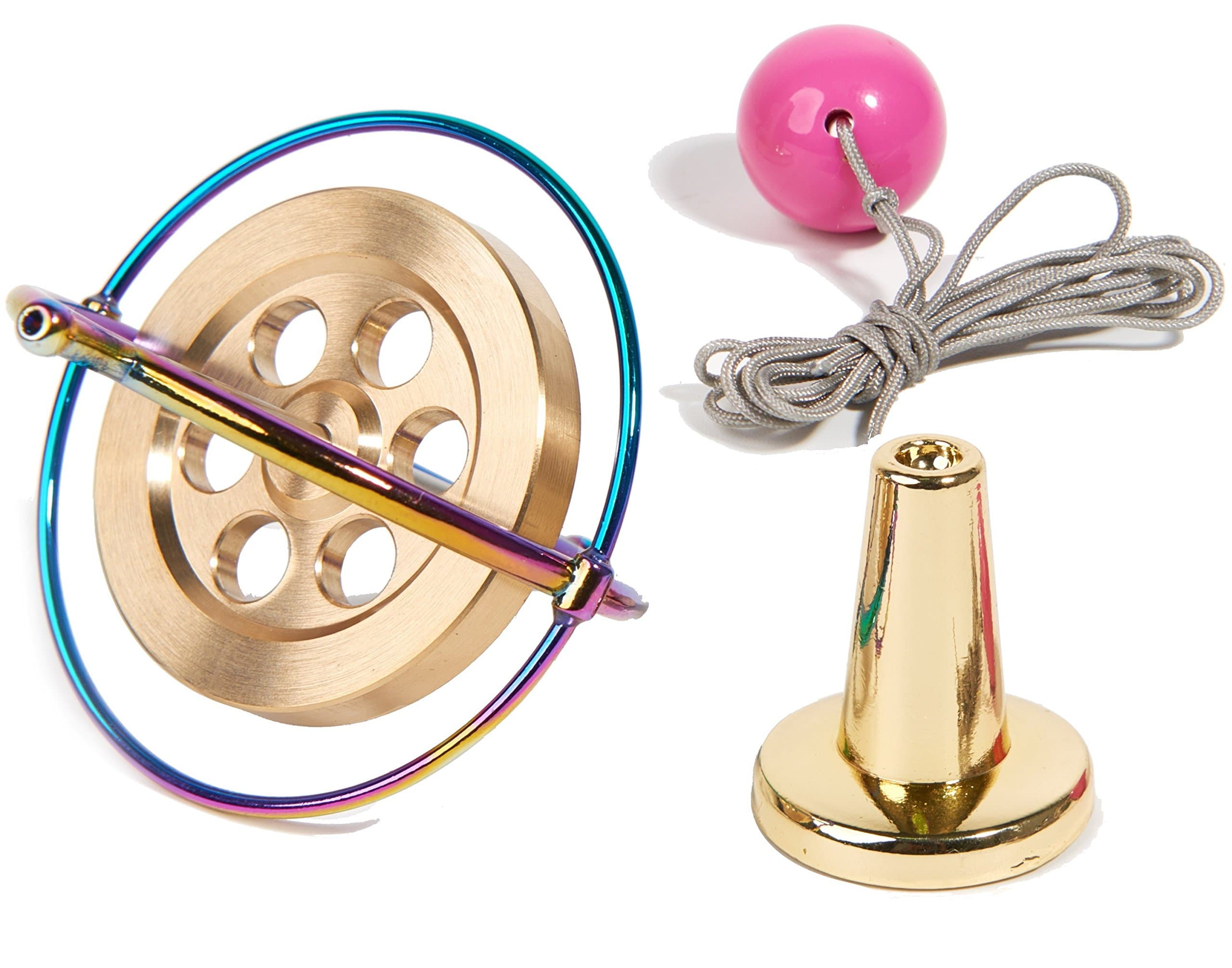 Joytech Precision Gyroscope Kill Time Metal Anti-Gravity Spinner Balance Toy Colorful JA06