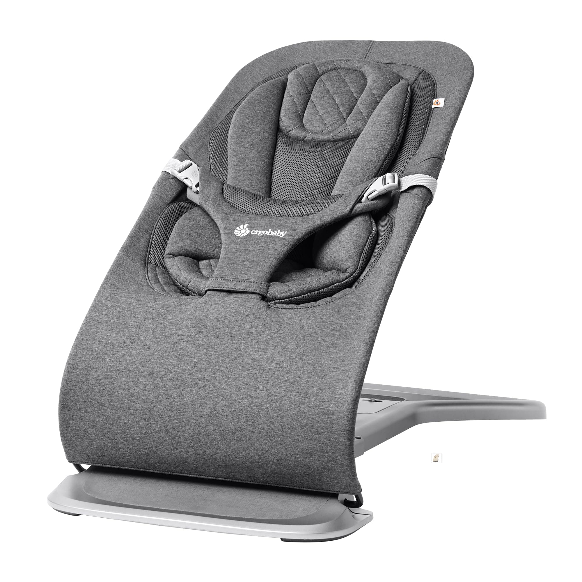 Ergobaby Evolve 3-in-1 Bouncer, Adjustable Multi Position Baby Bouncer Seat, Fits Newborn to Toddler, Charcoal