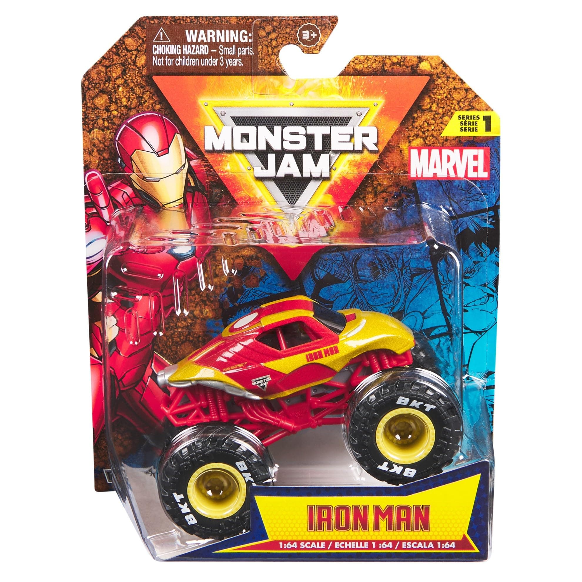 Monster Jam 1:64 Series 1 Marvel Iron Man
