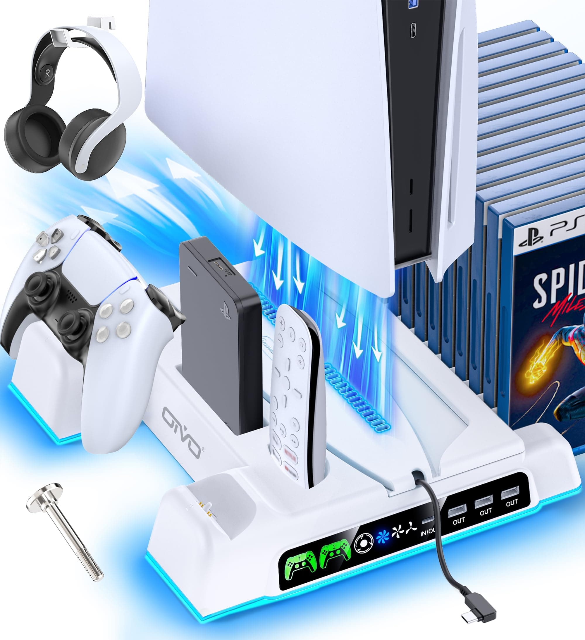 PS5 Stand with Cooling fan