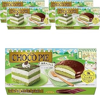 Lotte Chocolate Pie (Matcha Tiramisu), 6 x 5 Packs