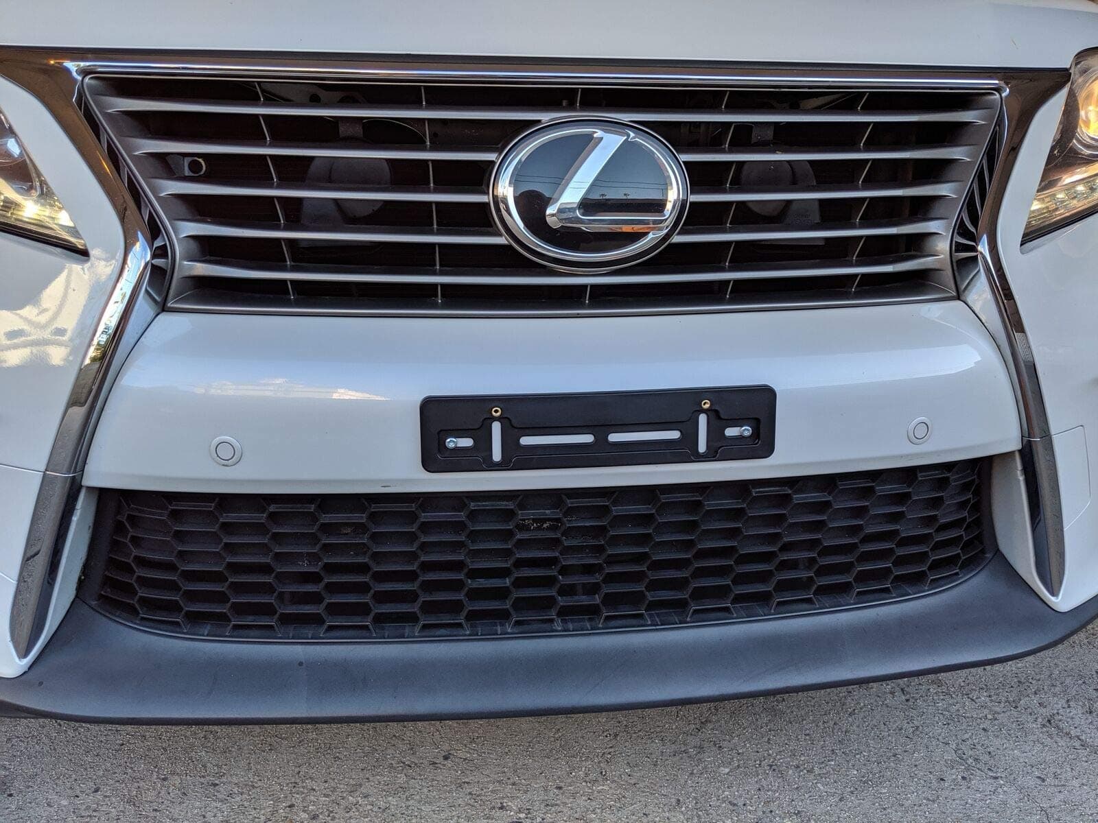 Front License Plate Tag Holder Mounting Adapter Bumper Kit Bracket for Lexus (All Models) Quantity Discount (9.45$ to 5.60$)(Each with 6 Screws + 2 Built in Nuts) – Premium Car Set Accessories (1)