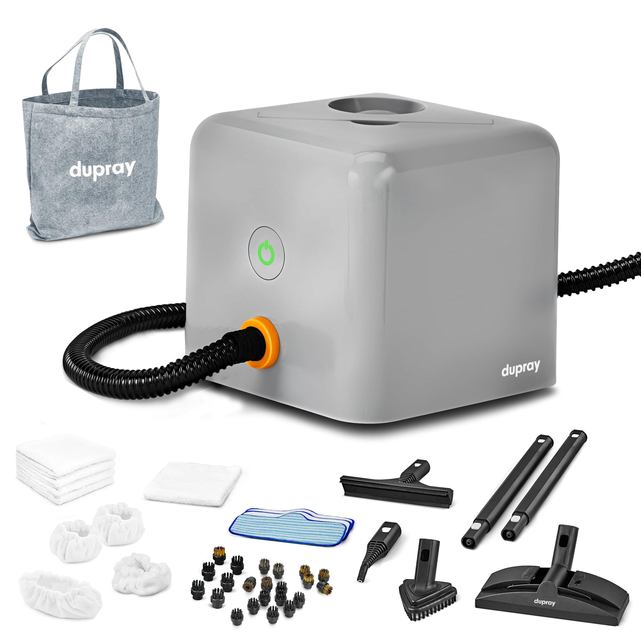 Neat Plus Steam Cleaner with 40-Piece Accessory Kit. A powerful multi-purpose steamer designed for deep cleaning floors, upholstery, grout, and more, offering versatile performance.