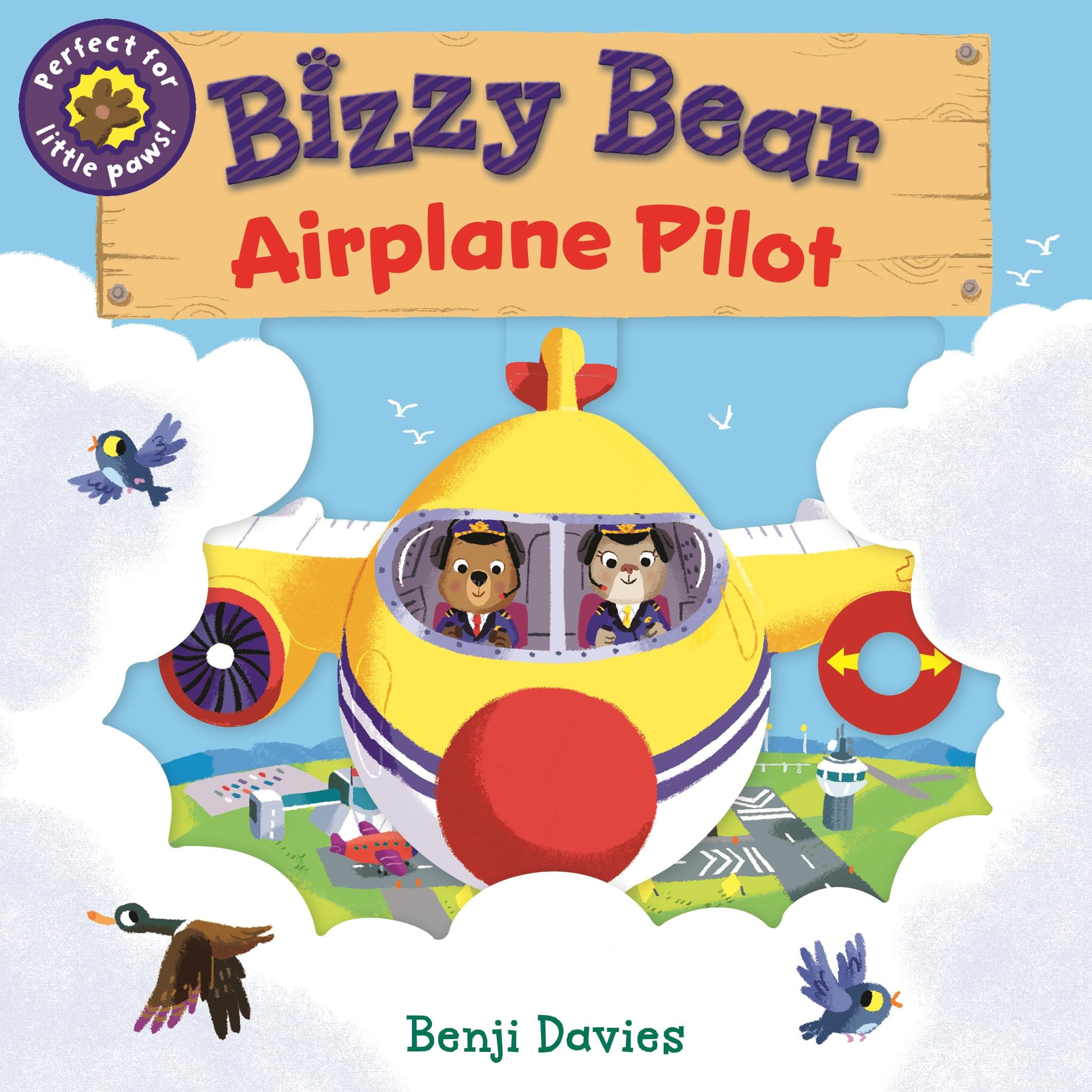 Bizzy Bear: Airplane Pilot: (Interactive Board Book About Aircraft Planes for Toddlers - With Sturdy Tabs and Slides to Push and Pull)