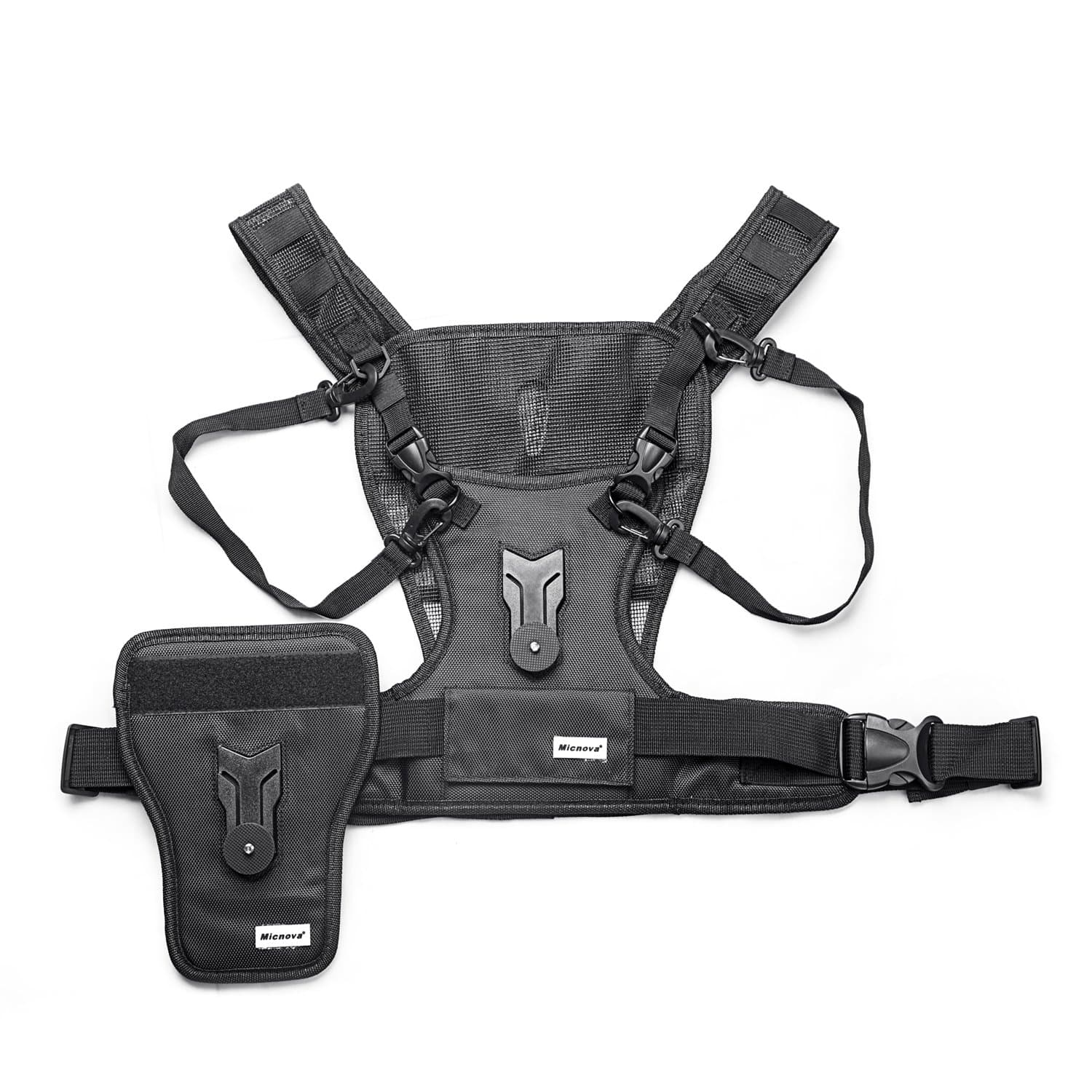 Micnova MQ-MSP01 Multi Camera Carrying Chest Harness, Professional desiged for Photo DSLR Cameras Support Straps