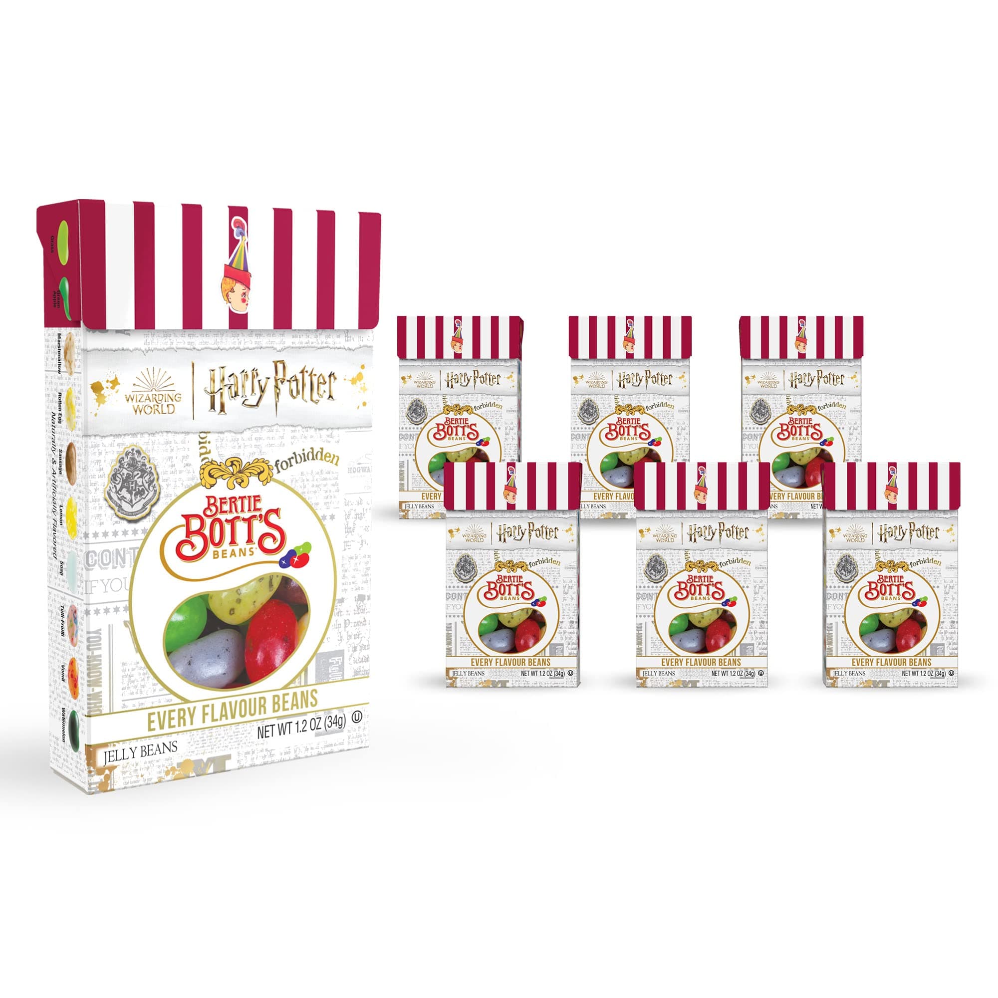 Harry Potter™ Bertie Bott's Every Flavour Beans, 1.2 oz Box, 6 Pack