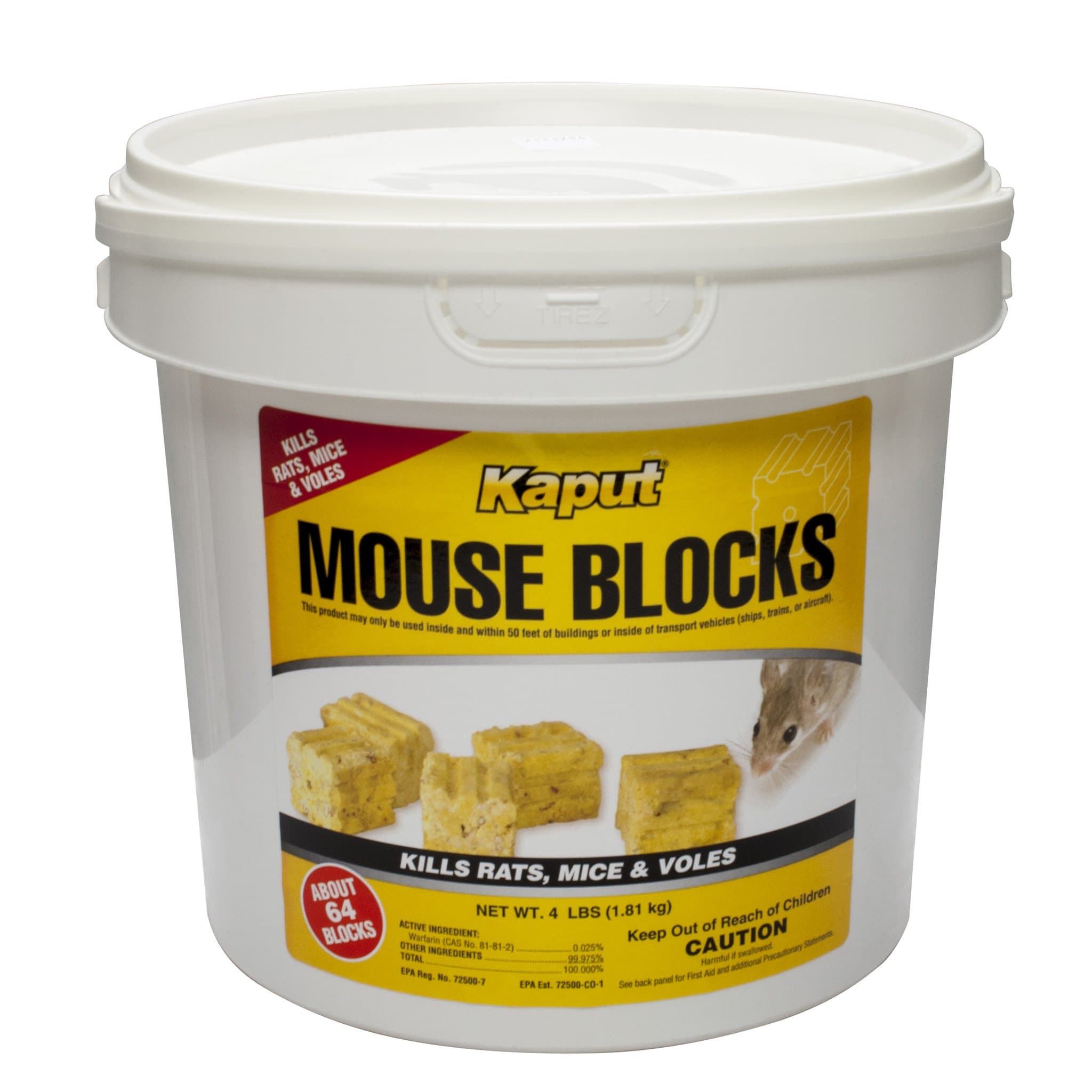 Kaput Mouse Blocks - 8lb. Bucket Kill Mouse BACKORDERED