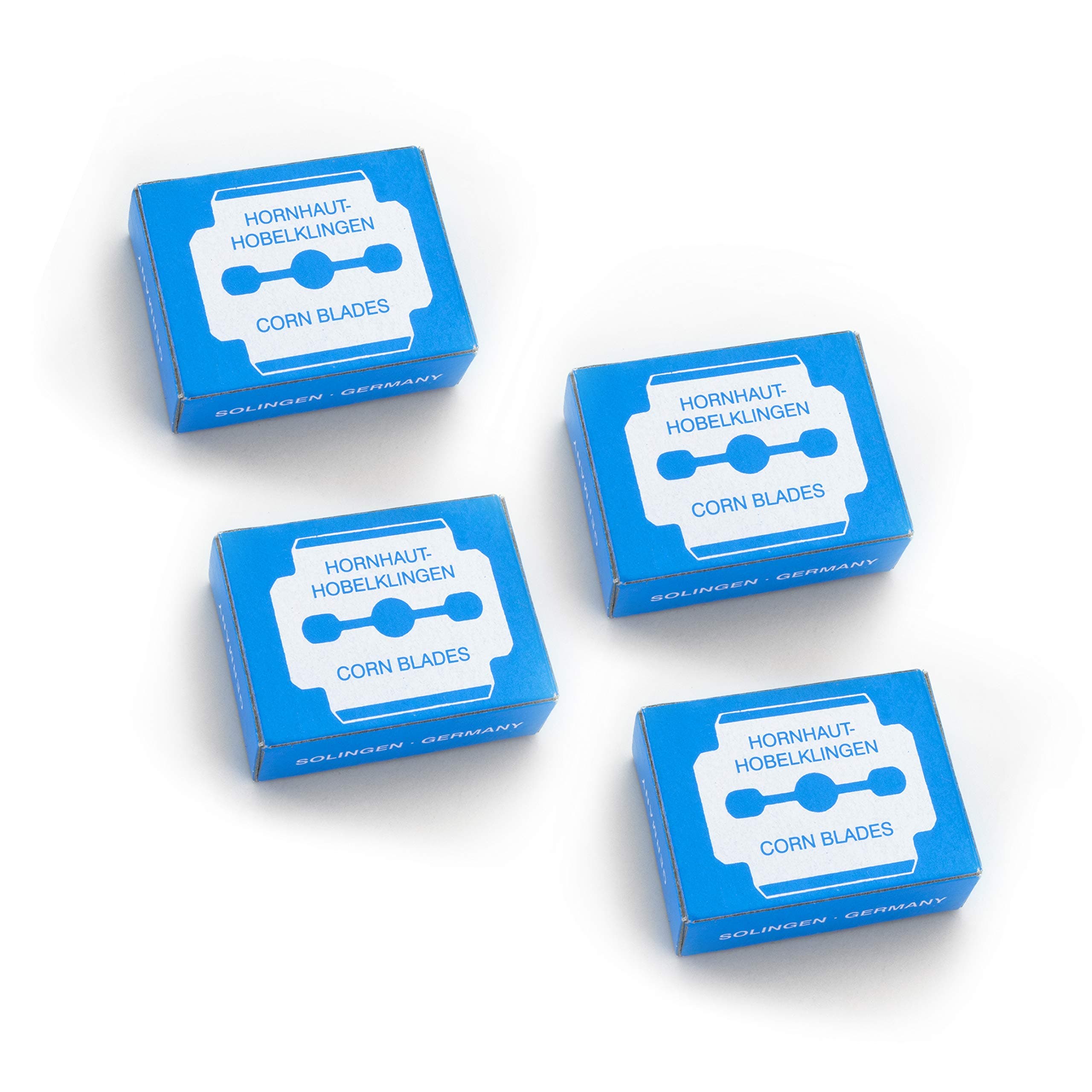 Germany - Corn Plane Blades, Double-Edge Razor Blades, Replacement for Pedicure Corn Planes and Callus Shavers, Stainless Steel, 40 Count