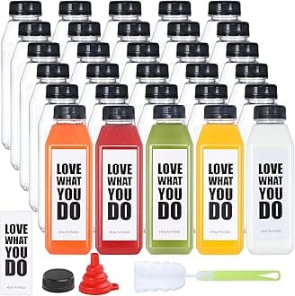 30 Pack 16oz Empty PET Plastic Juice Bottles