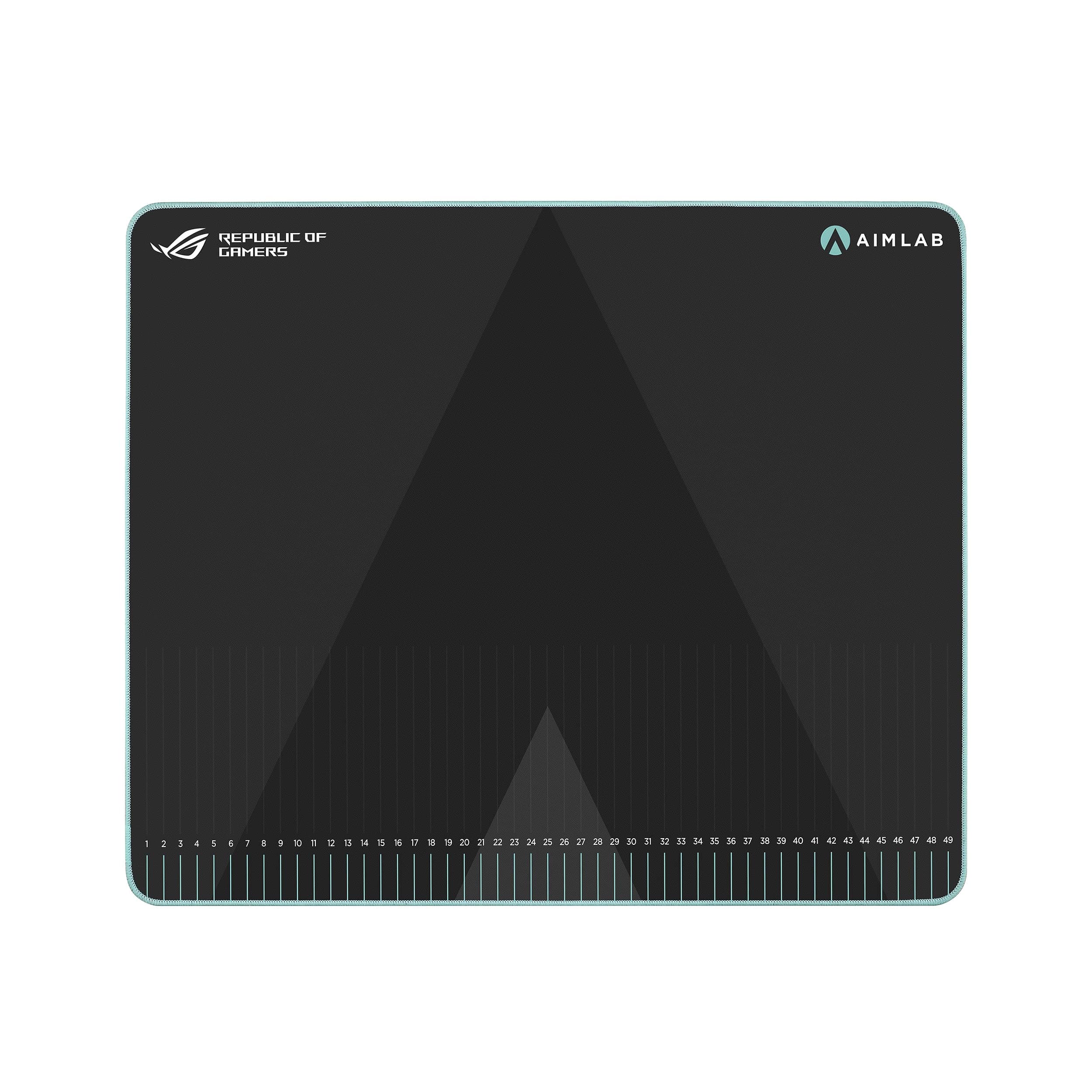 ASUS ROG Hone Ace Aim Lab Edition Gaming Mouse Pad – 19.9" x 16.5", Hybrid Cloth Surface, Aim Lab Training Markings, Water/Oil/Dust-Resistant, Extra-Soft Non-Slip Rubber Base - Black