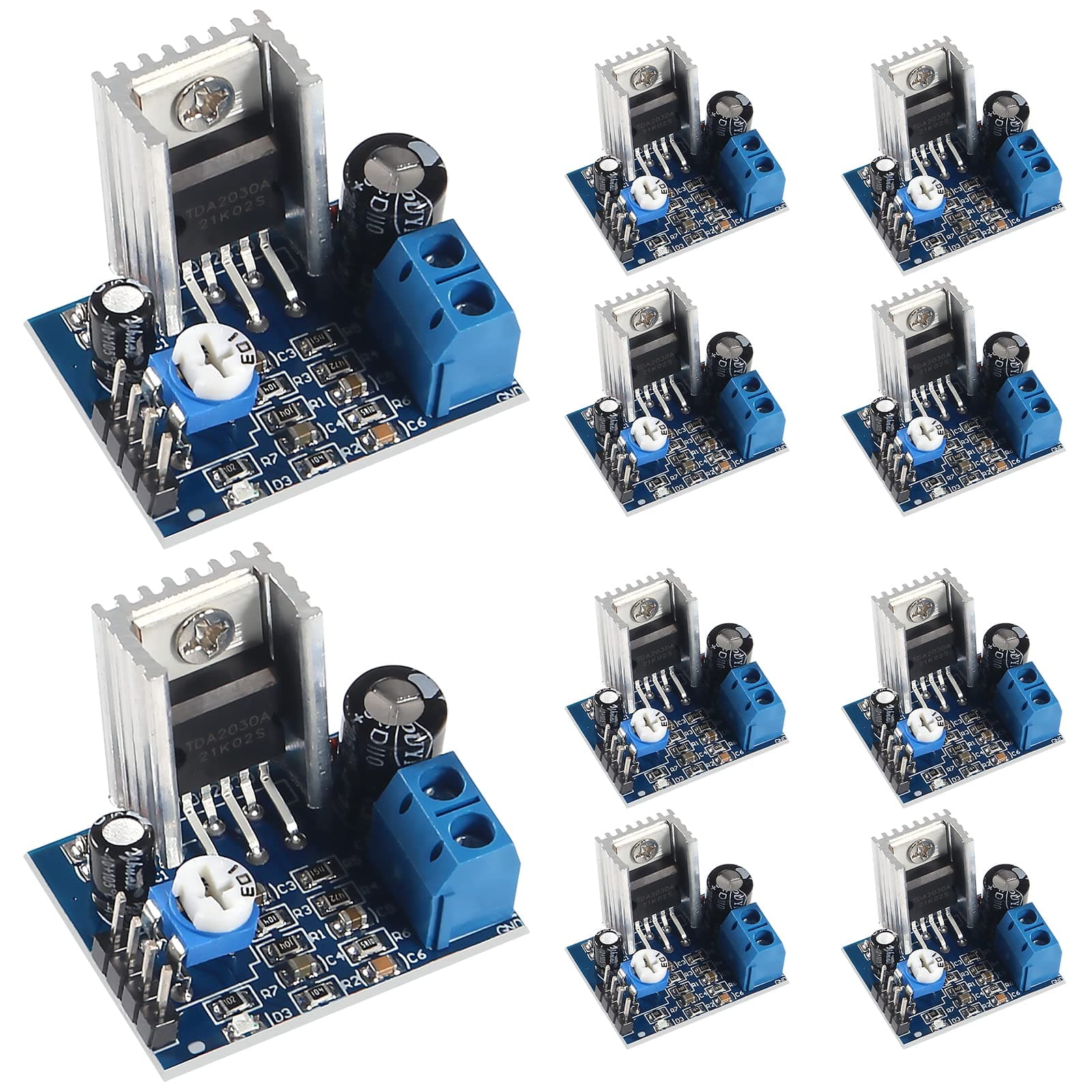10PCS TDA2030A Audio Amplifier Module TDA2030 Power Amplifier Board 6-12V Speakers Module Converter