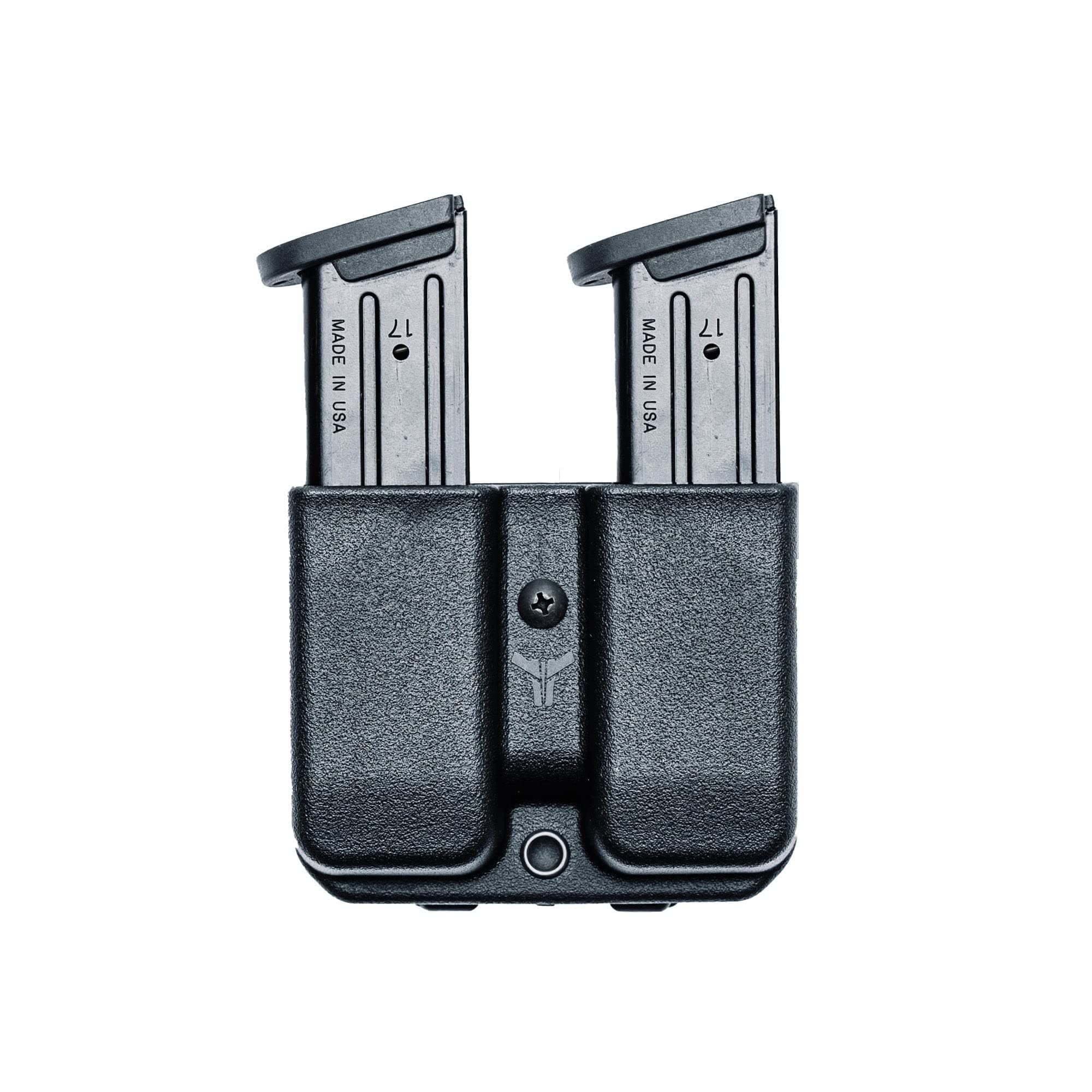 OWB Double Mag Pouch for Glock 20, 21, 29, 30, 40, 41, H&K USP .45 & More - USA Made - Signature Double Magazine Carrier with Tek-Lok Belt Attachment Clip by Blade-Tech Holsters