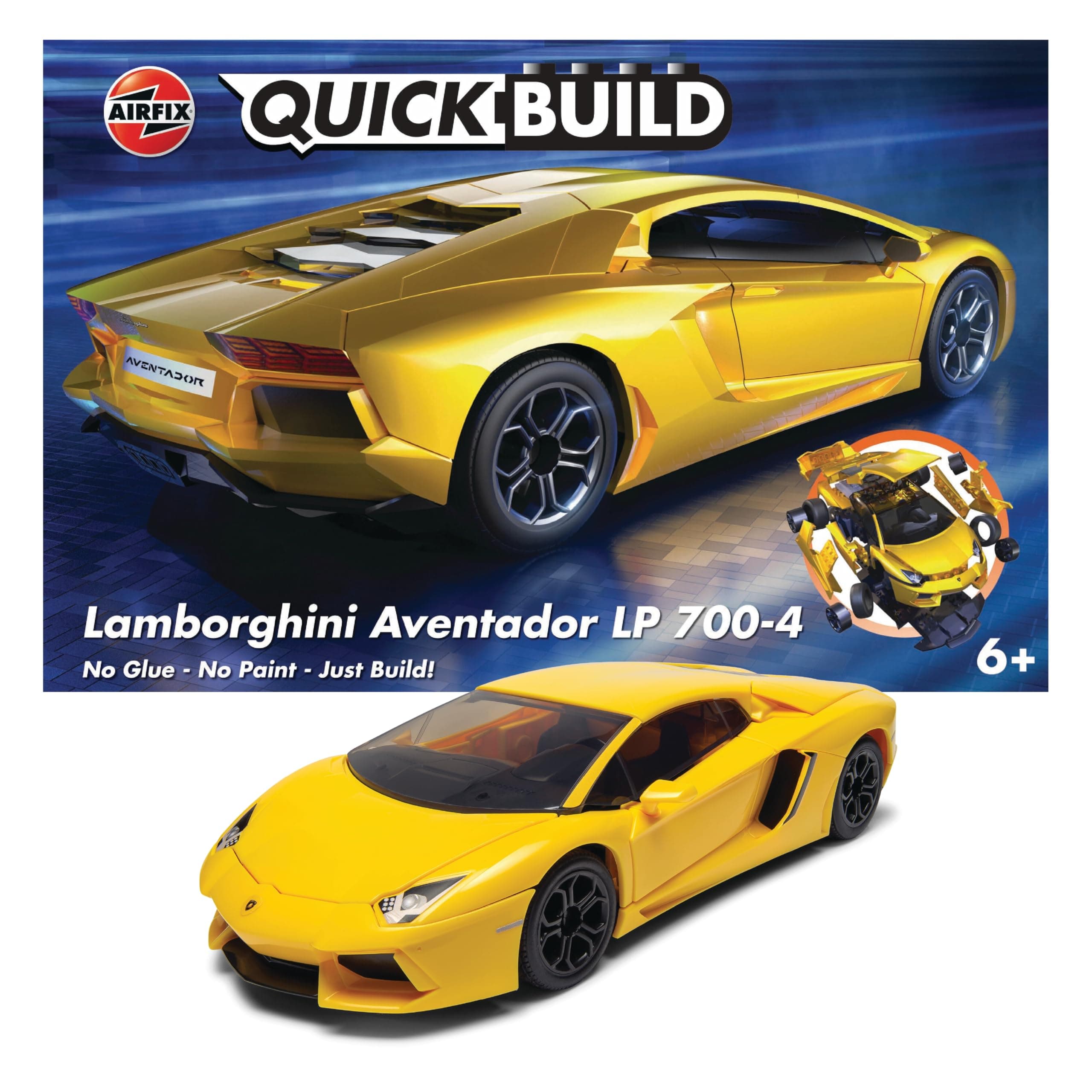 QUICKBUILD Lamborghini Aventador - Yellow