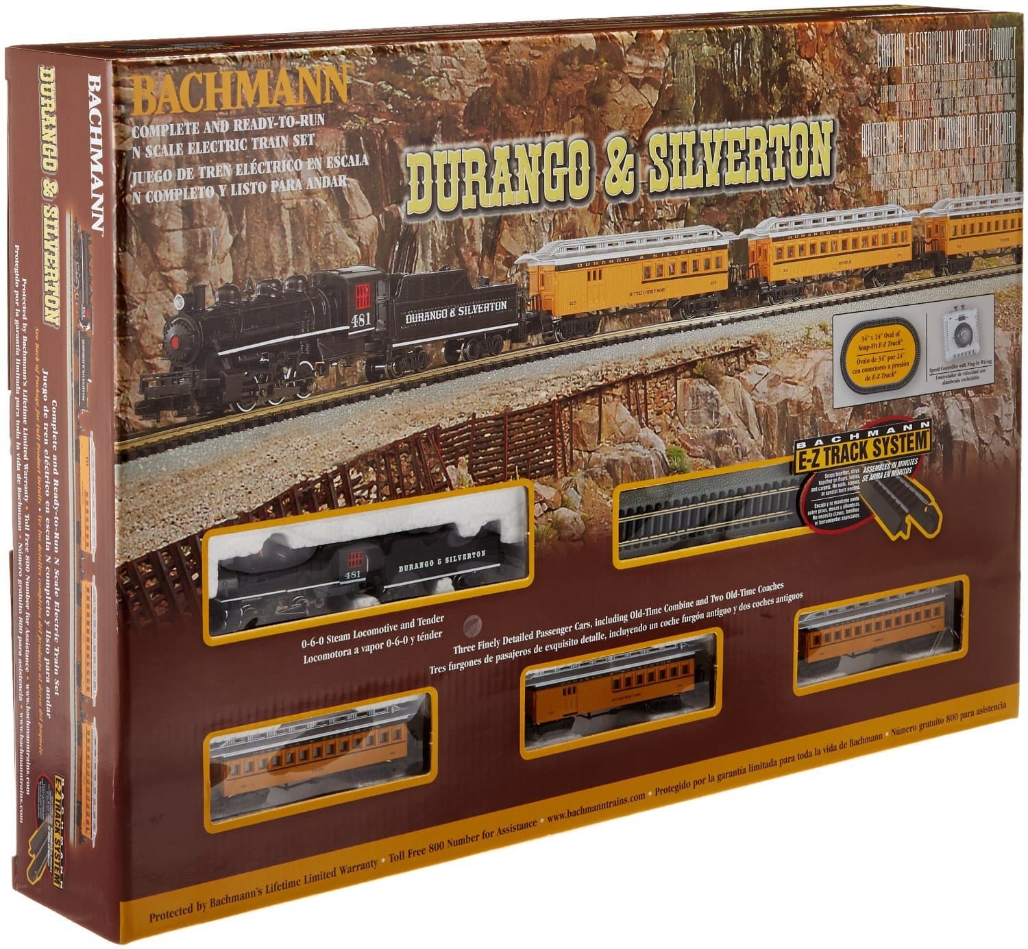 Trains - Durango & Silverton Ready To Run Electric Train Set - N Scale 0.5 Liters