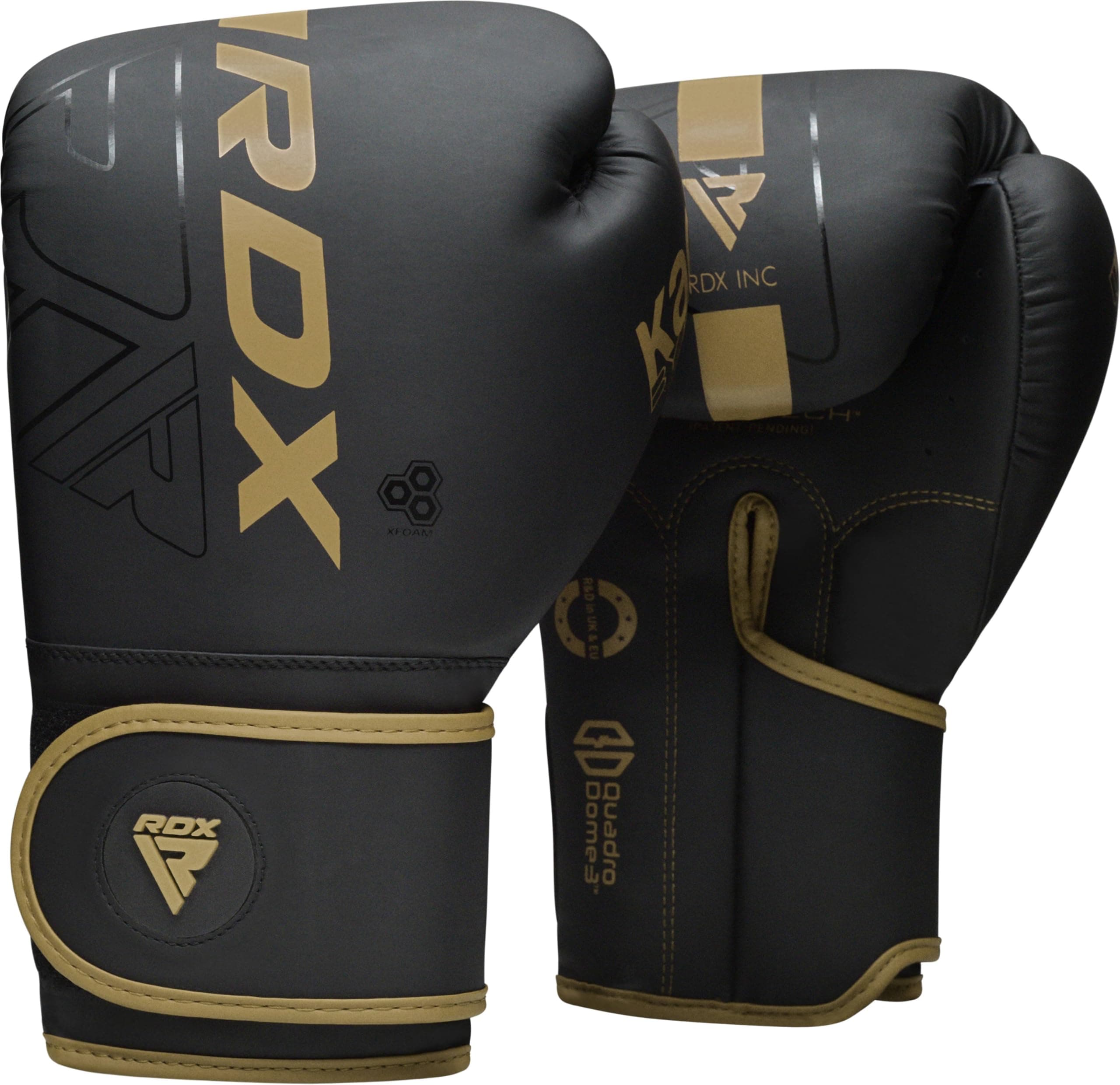 RDX Boxing Gloves, Pro Training Sparring, Maya Hide Leather, Muay Thai MMA Kickboxing, Men Women Adult Kids, Heavy Punching Bag Mitts Pads Workout, Ventilated Palm Multi Layered 4 6 8 10 12 14 16 18Oz