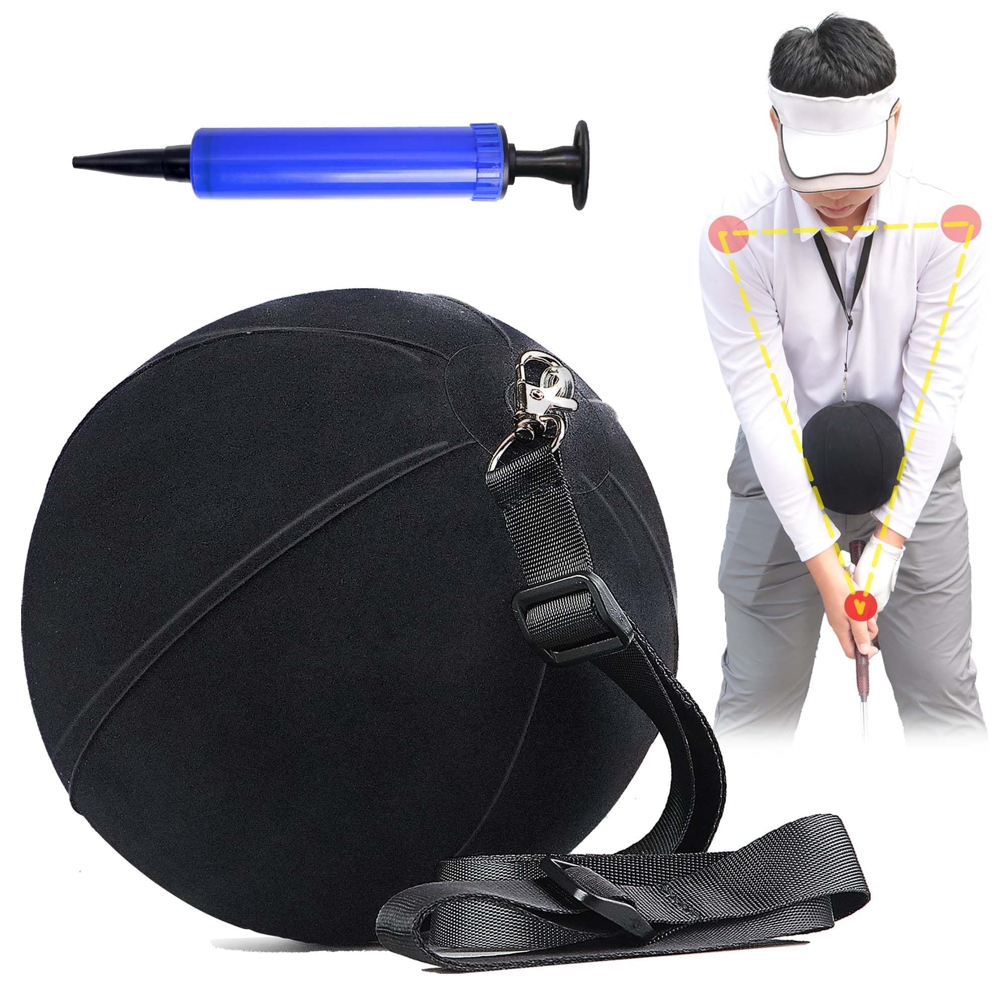 TERRIFI Golf Training Aid, Smart Ball for Golf Swing Trainer, Inflatable and Portable Equipment for Straight Arm, Indoor Practice Tools to Correct Posture, Ideal for Beginners to Amend Chicken Wing