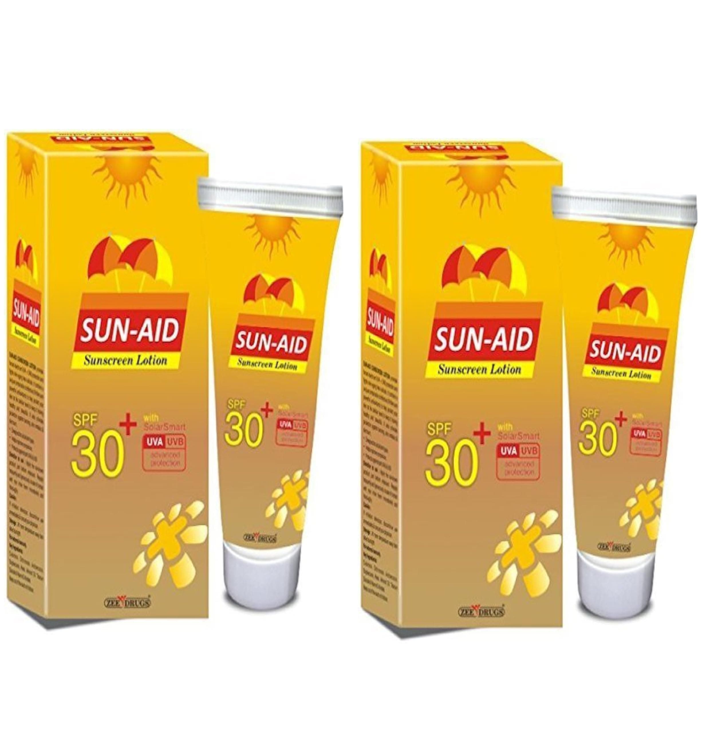 SUN-AID sunscreen lotion pack of 2