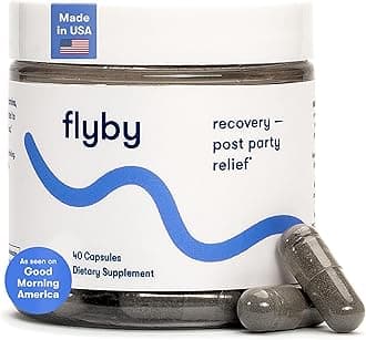 Flyby Recovery Pills - All The Hang, Without The Over!™ - Post Party Drinking Essential with Liver Support | Electrolytes, Vitamins & Milk Thistle -Perfect Recovery Kit for All Occasions (40 Count)