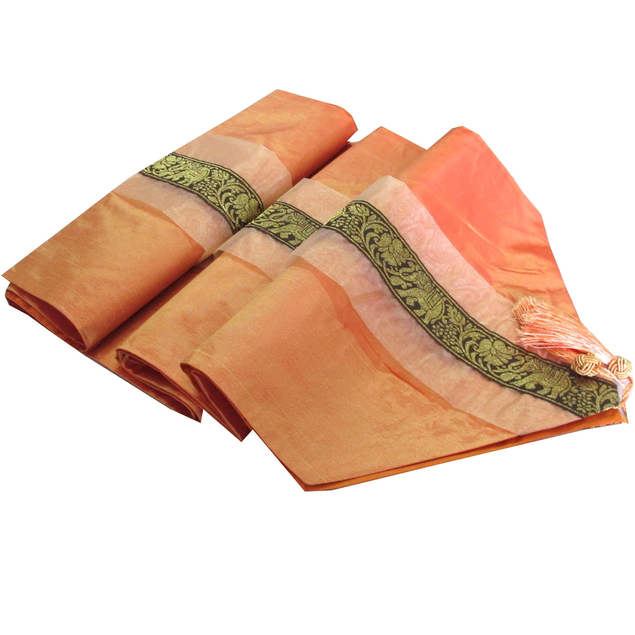 "HelloJatujak" BEAUTIFUL & COOL ELEPHANTS!! (TABLE / BED RUNNER) ELEPHANTS ON YOUR BED SIZE WIDTH 14 INCHES LONG 72 INCHES MADE FROM THAI SILK (ELEPHANT MEAN BIG POWER AS THE KING OF THAILAND HAS MANY ELEPHANT)