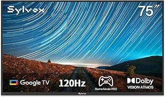 - Outdoor TV, 75 inch 120Hz 4K Smart TVs, Weatherproof & IP55 Waterproof, Compatible with Google & Dolby Atmos, Support HDMI 2.1 & USB 3.0, 1000 Nits Outside Television for Gaming (2025 Model)