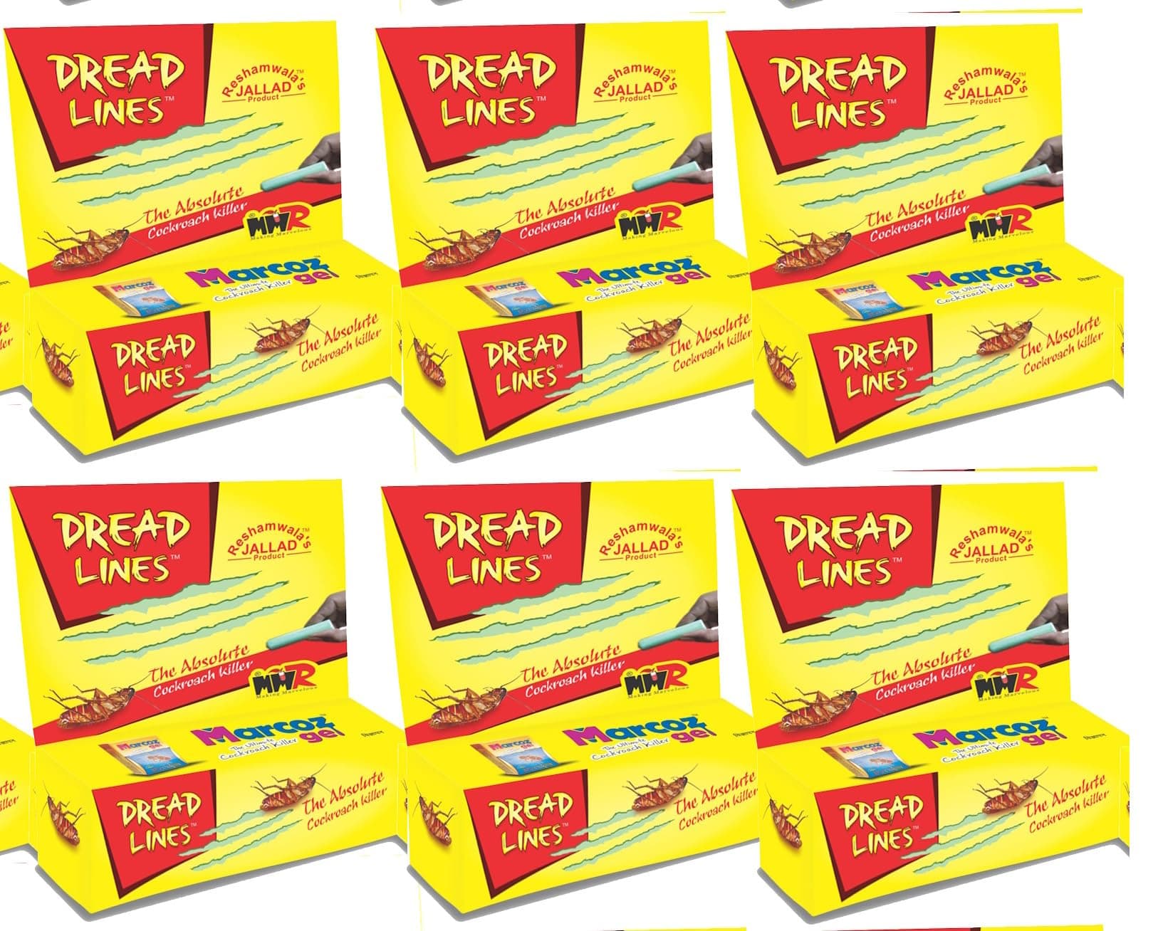 MMR Making MMMRMaking Marvelous Dread Line Strong Chalk Cockroach Ant And Insect Killer Very Effective Powerful Long Lasting Pack Of (6)