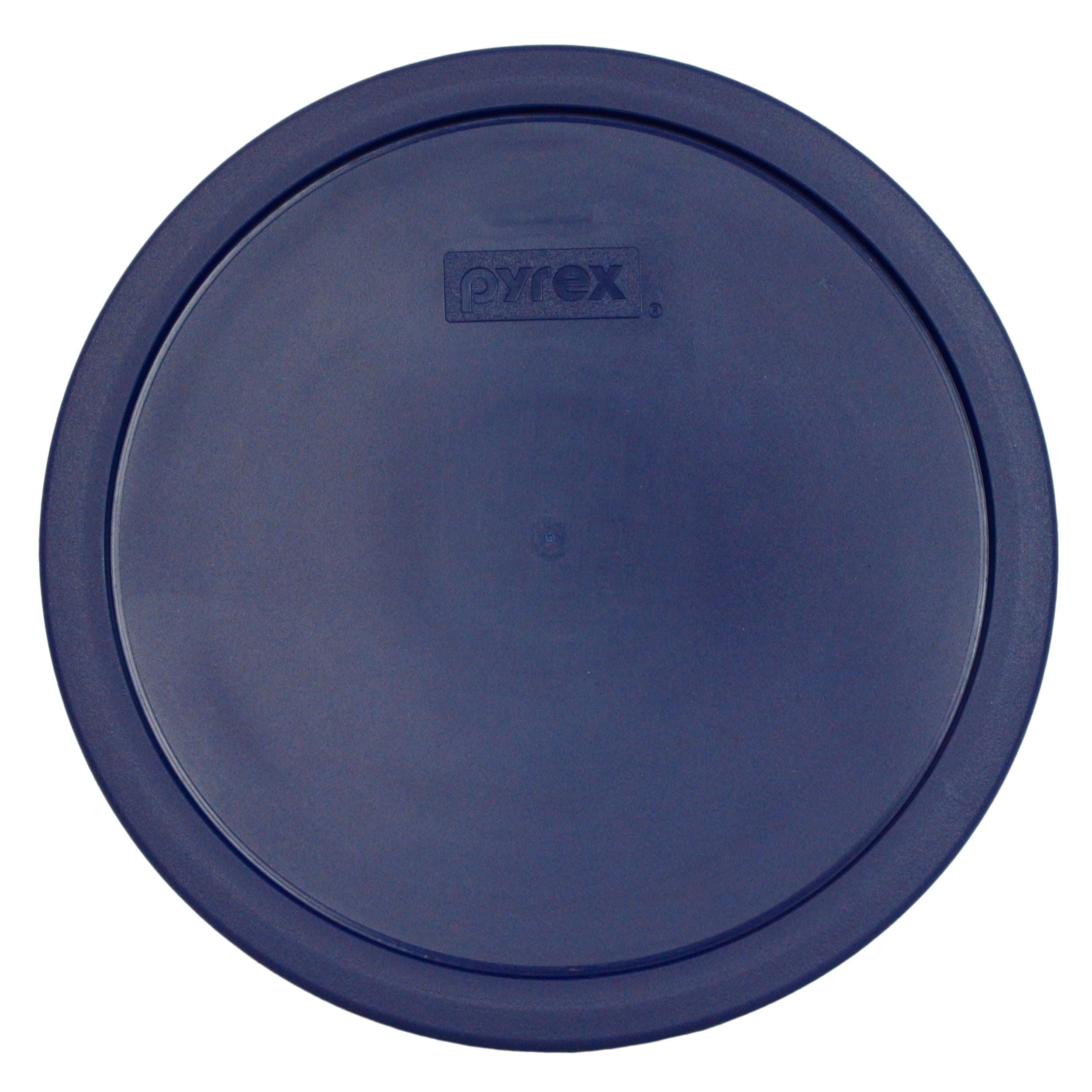 Pyrex Blue Plastic Lid Fits 7403 10 Cup Round Sculptured Glass Dish - Original Genuine Pyrex - Made in the USA