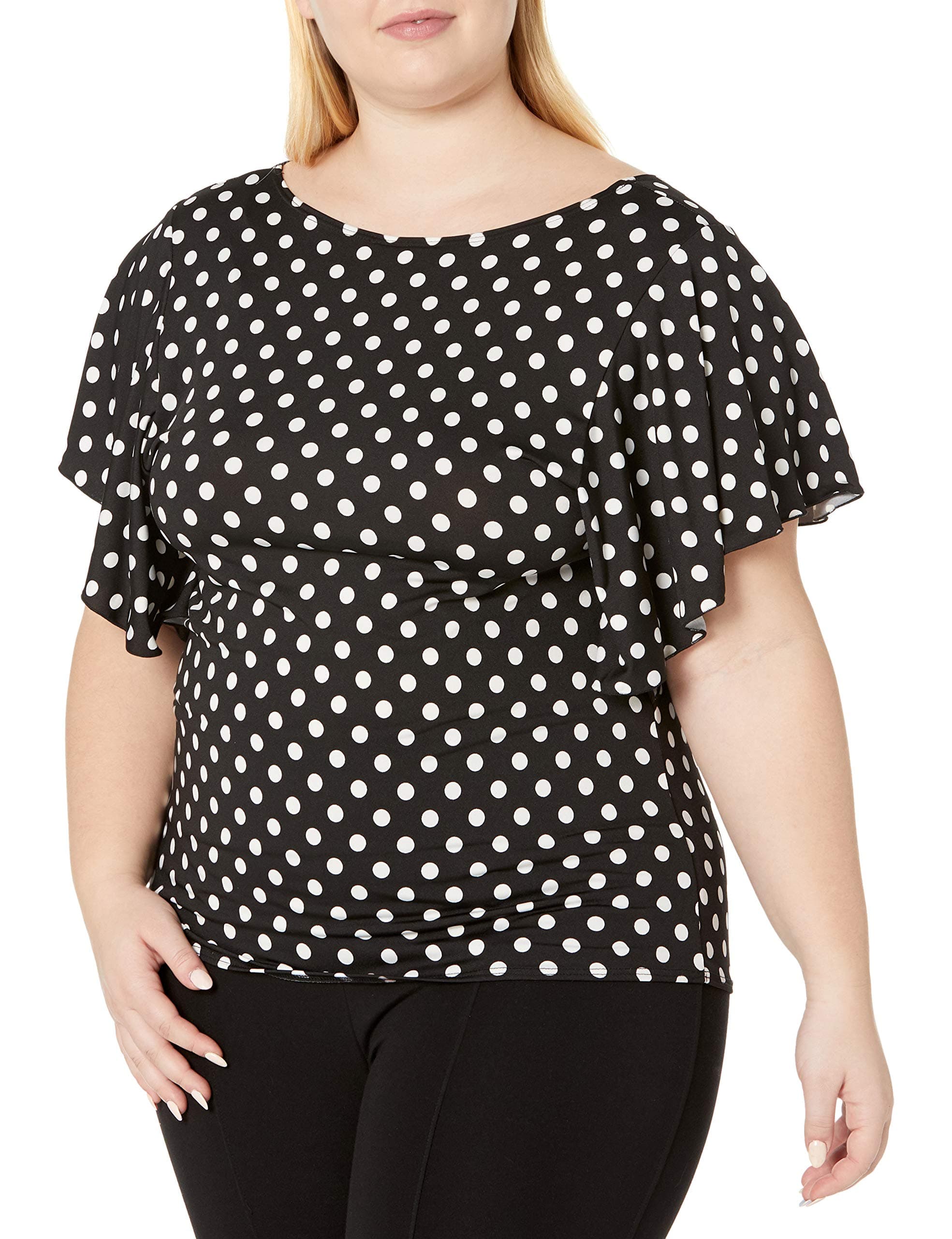 Women's Plus Size Angel Sleeve Top